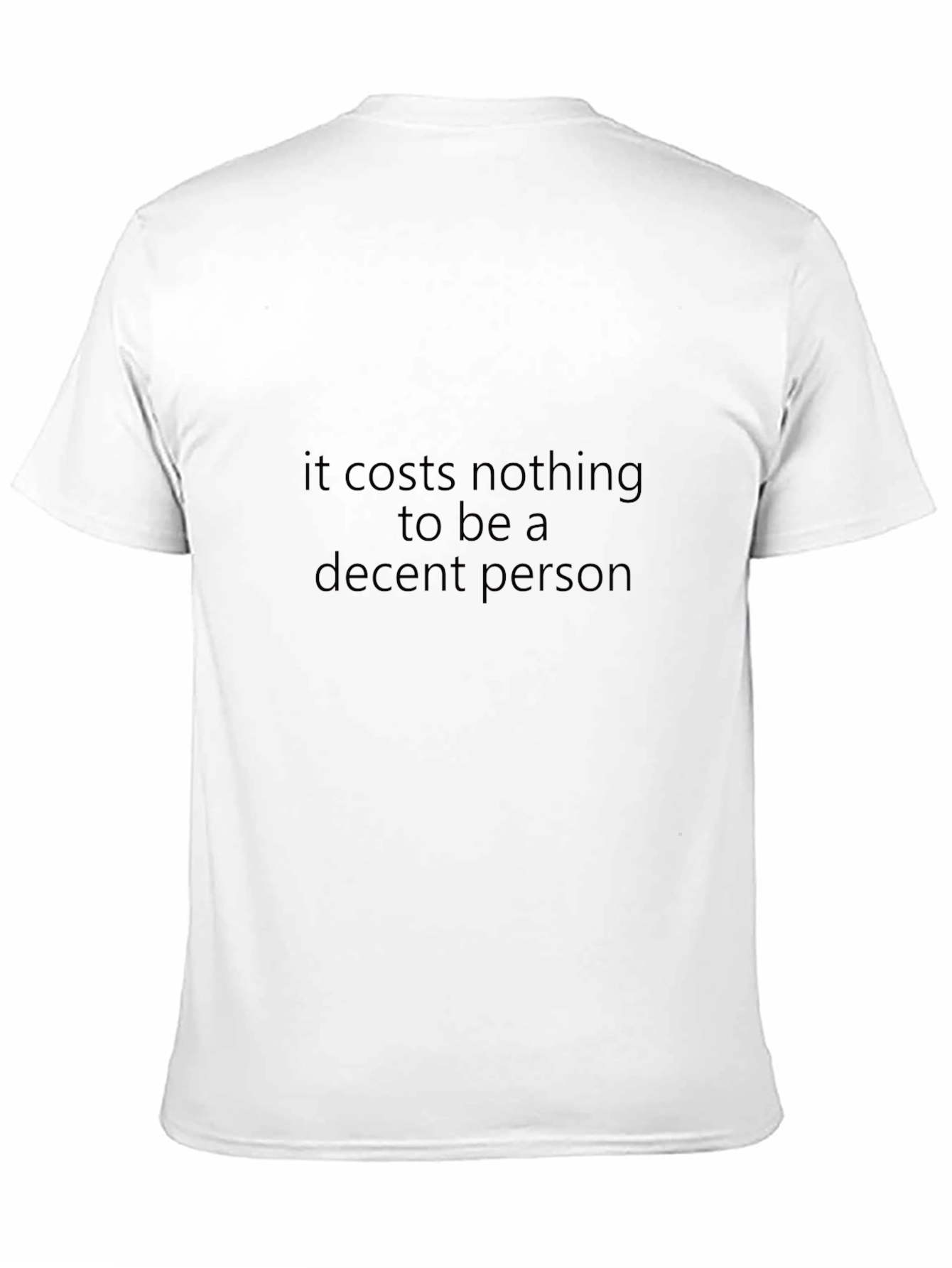 Decent Person Black T-Shirt