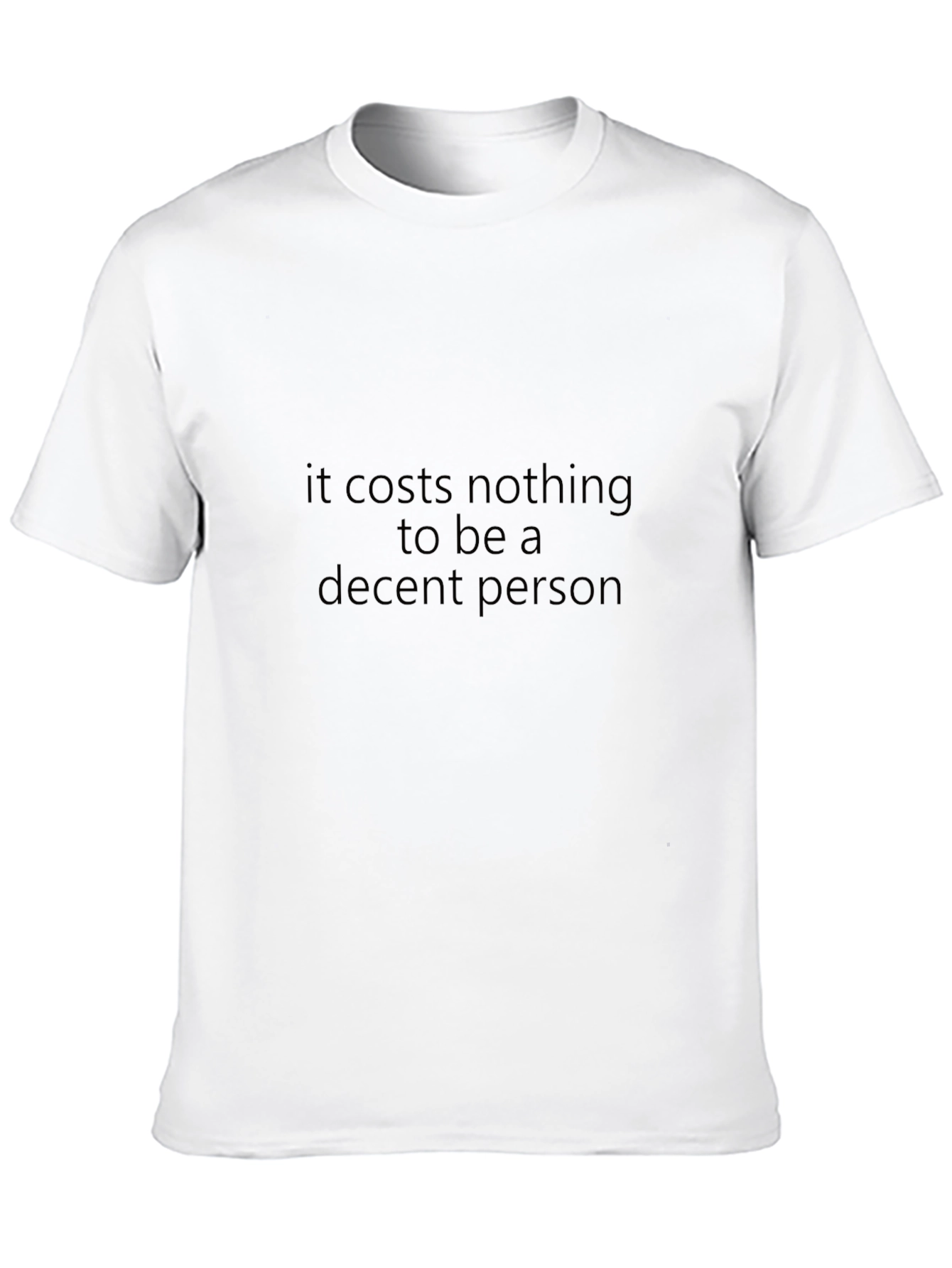Decent Person Black T-Shirt