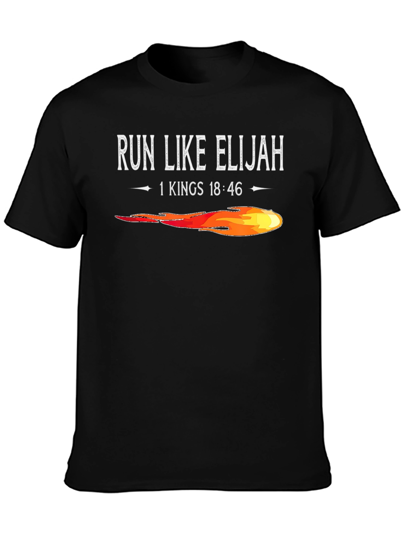 Run Like Elijah T-Shirt | Black Tee
