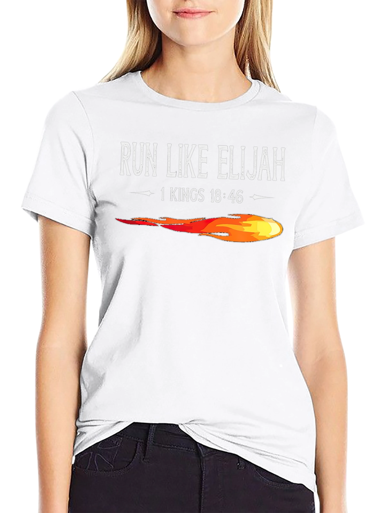 Run Like Elijah T-Shirt | Black Tee