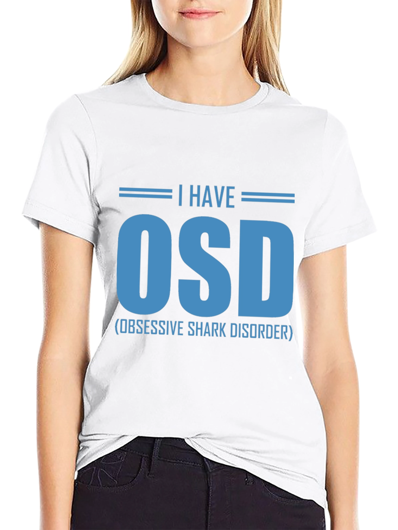 Obsessive Shark Disorder T-Shirt Funny OSD Tee