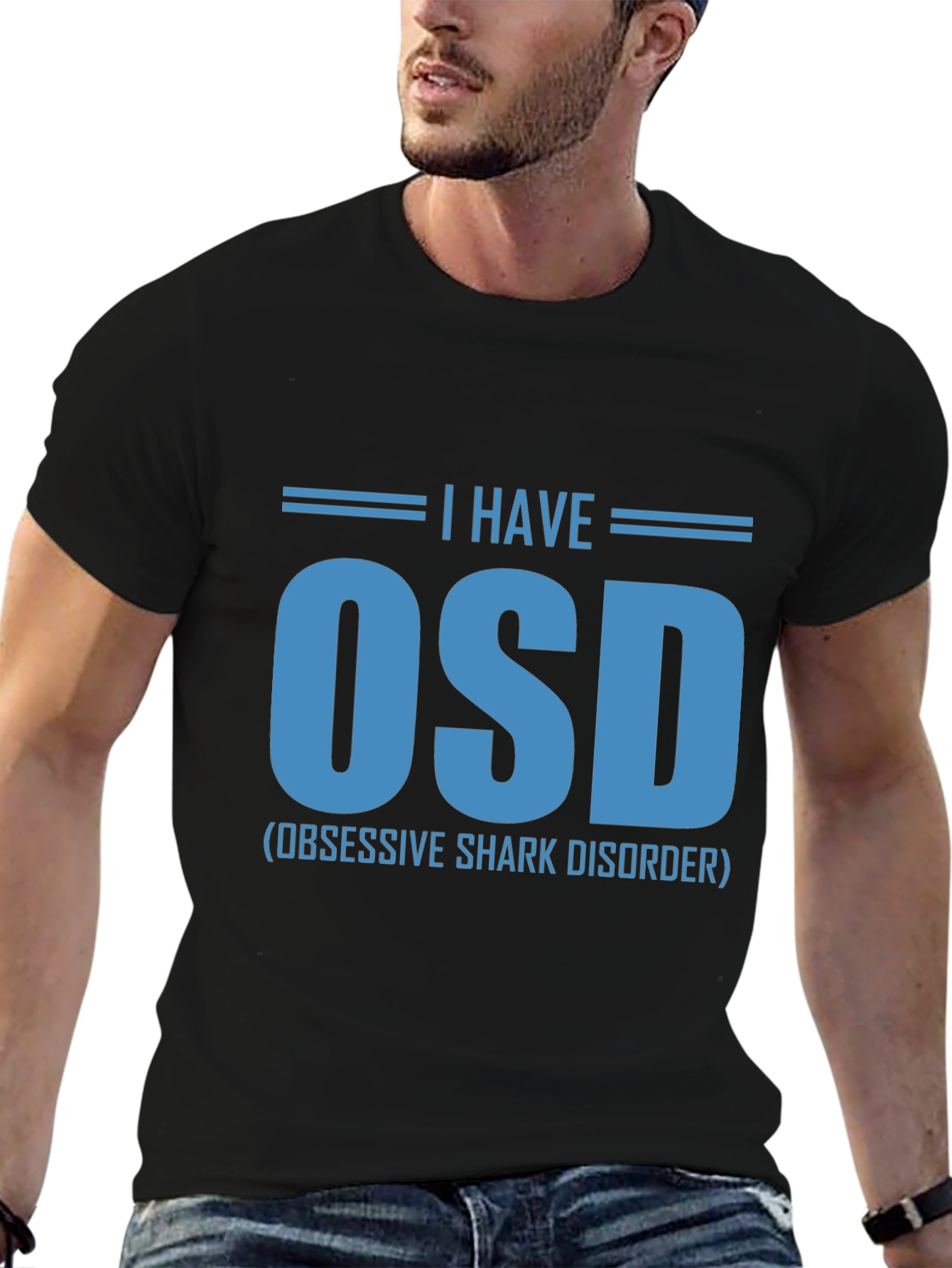 Obsessive Shark Disorder T-Shirt Funny OSD Tee