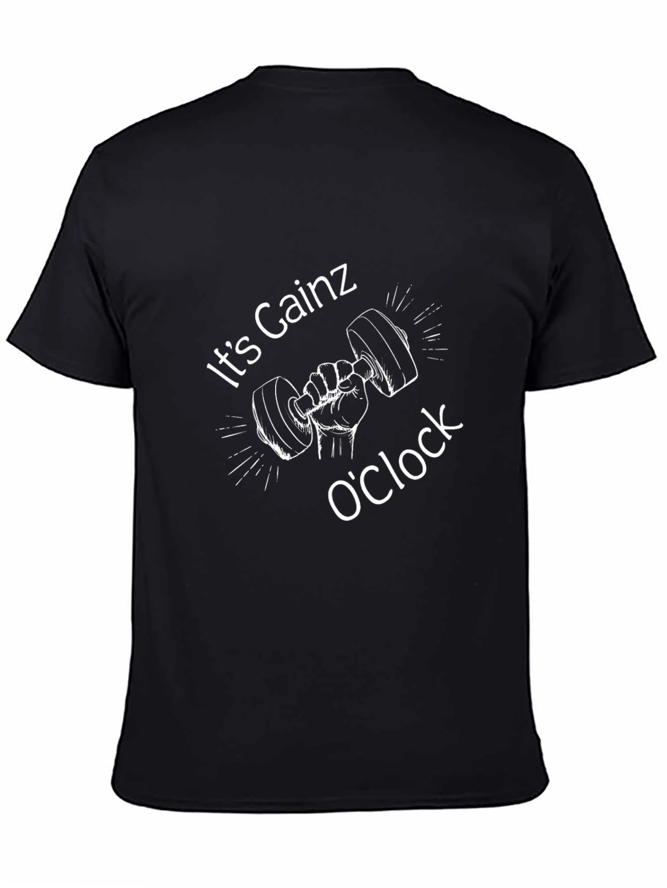 Its Gainz OClock Black T-Shirt
