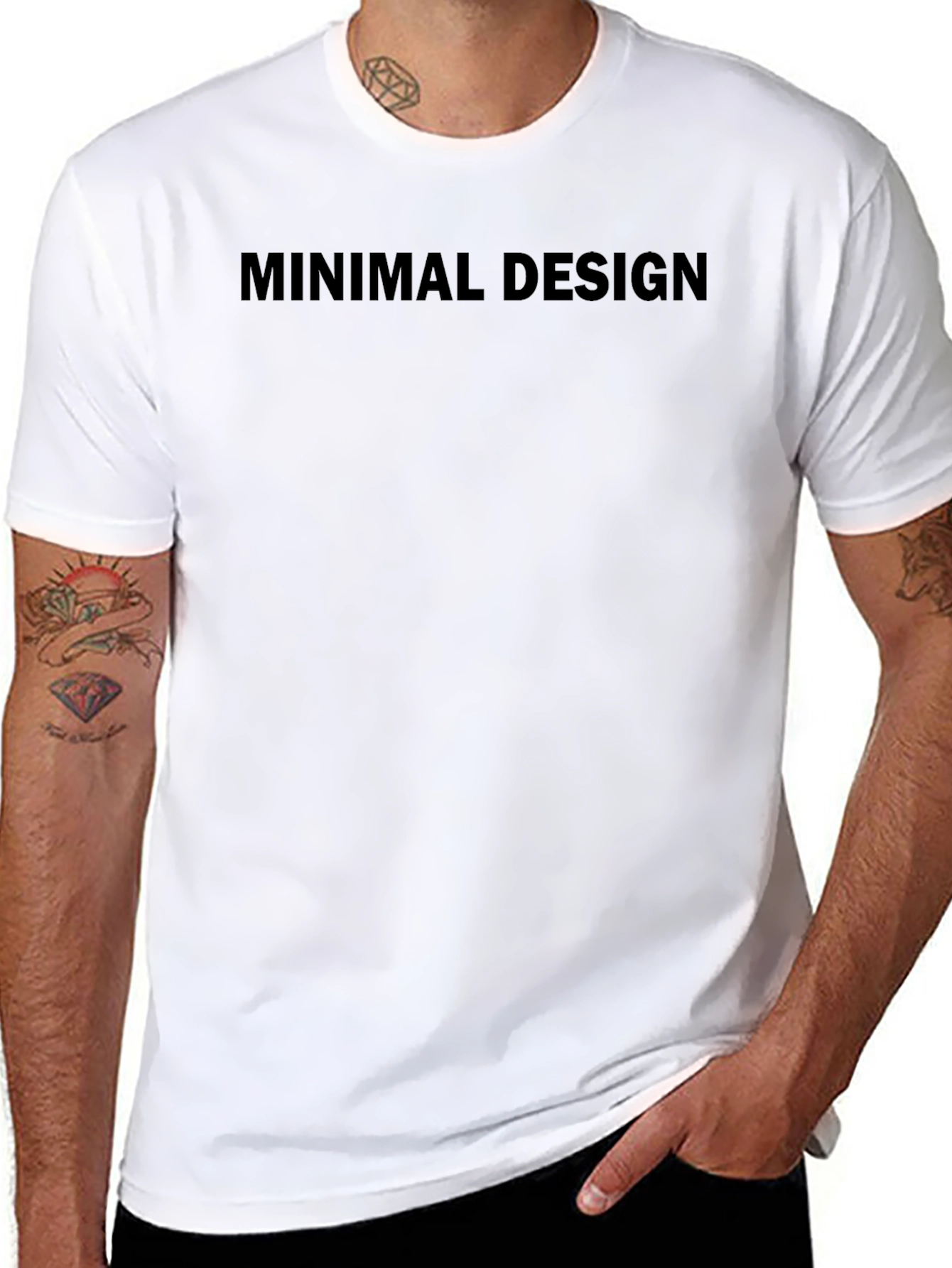 Minimal Design Black T-Shirt