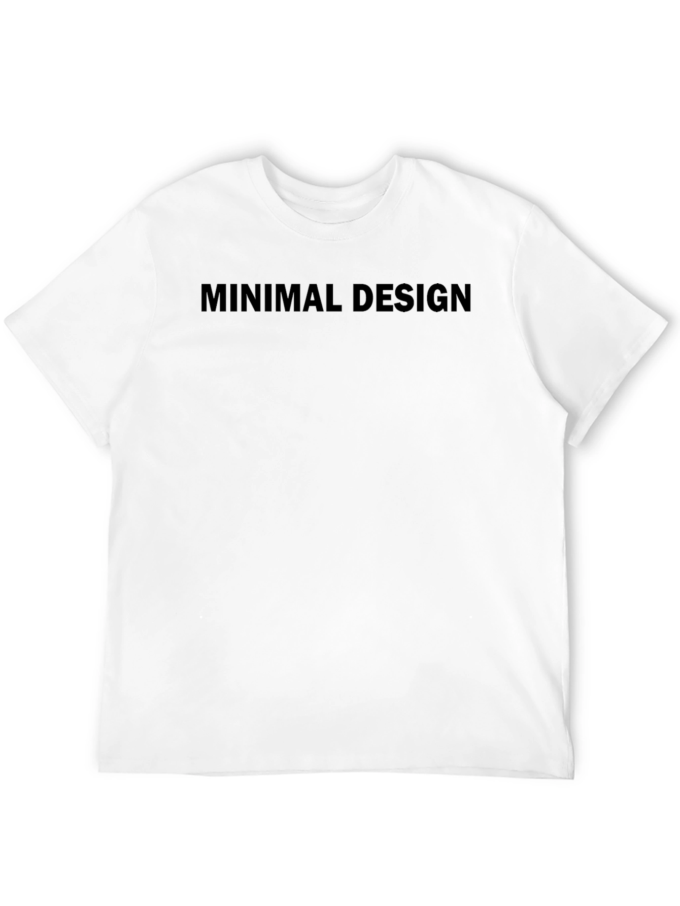 Minimal Design Black T-Shirt