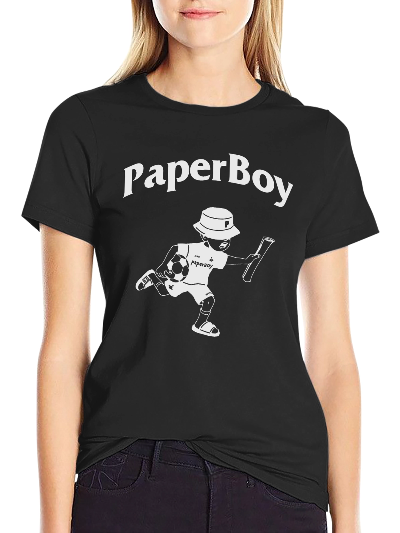 Paperboy Soccer T-Shirt - Unique Graphic Tee