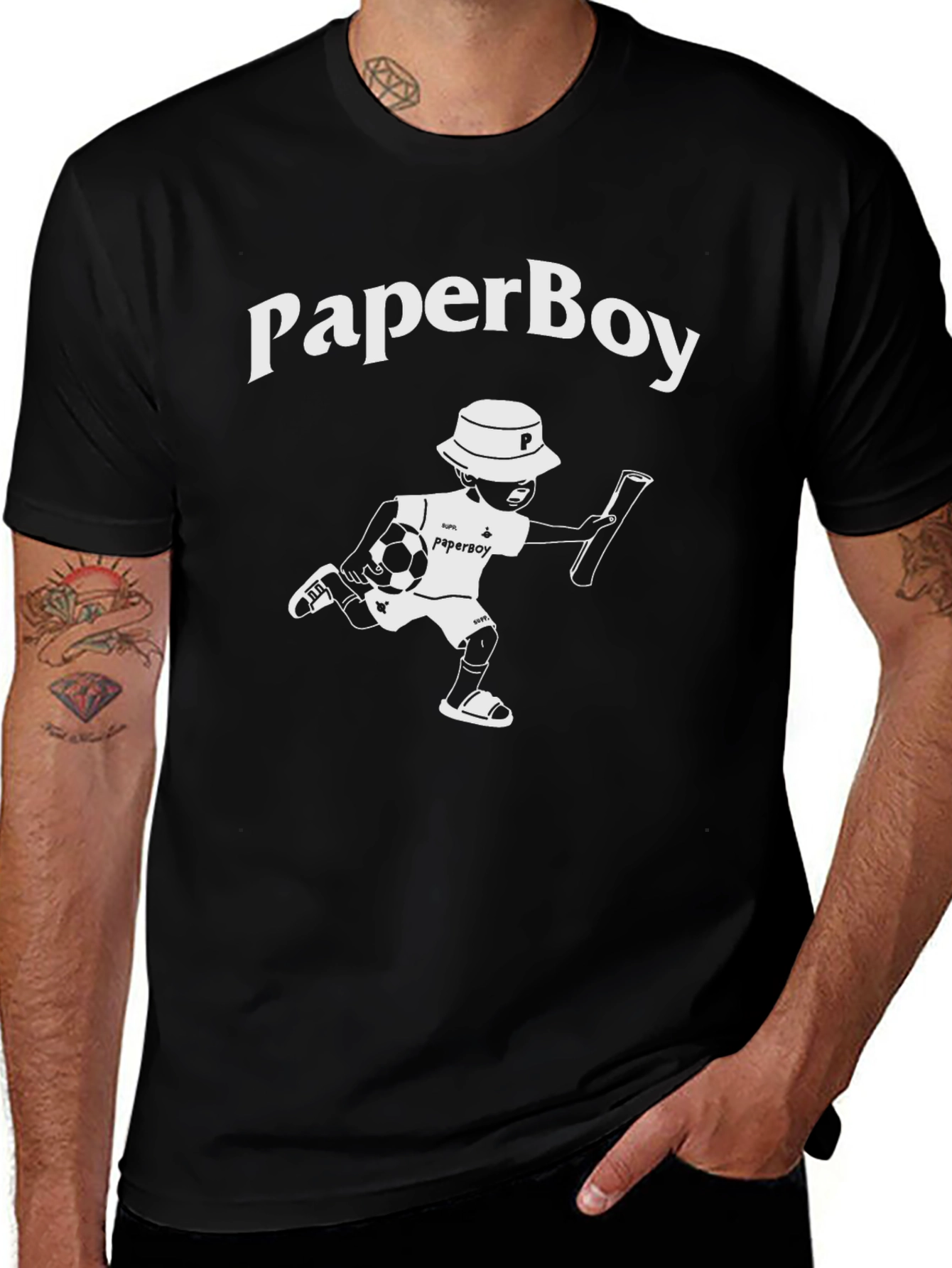 Paperboy Soccer T-Shirt - Unique Graphic Tee