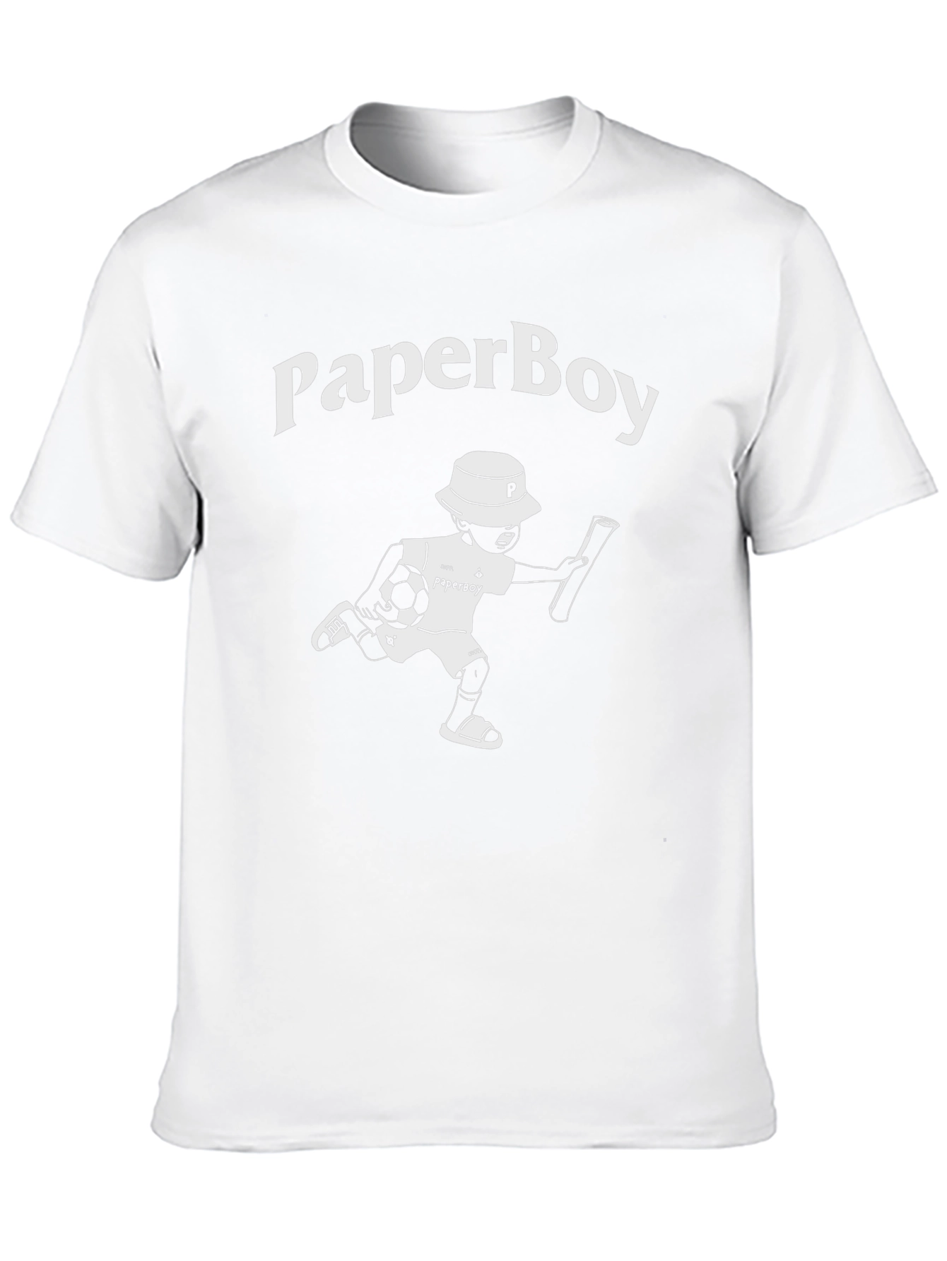 Paperboy Soccer T-Shirt - Unique Graphic Tee
