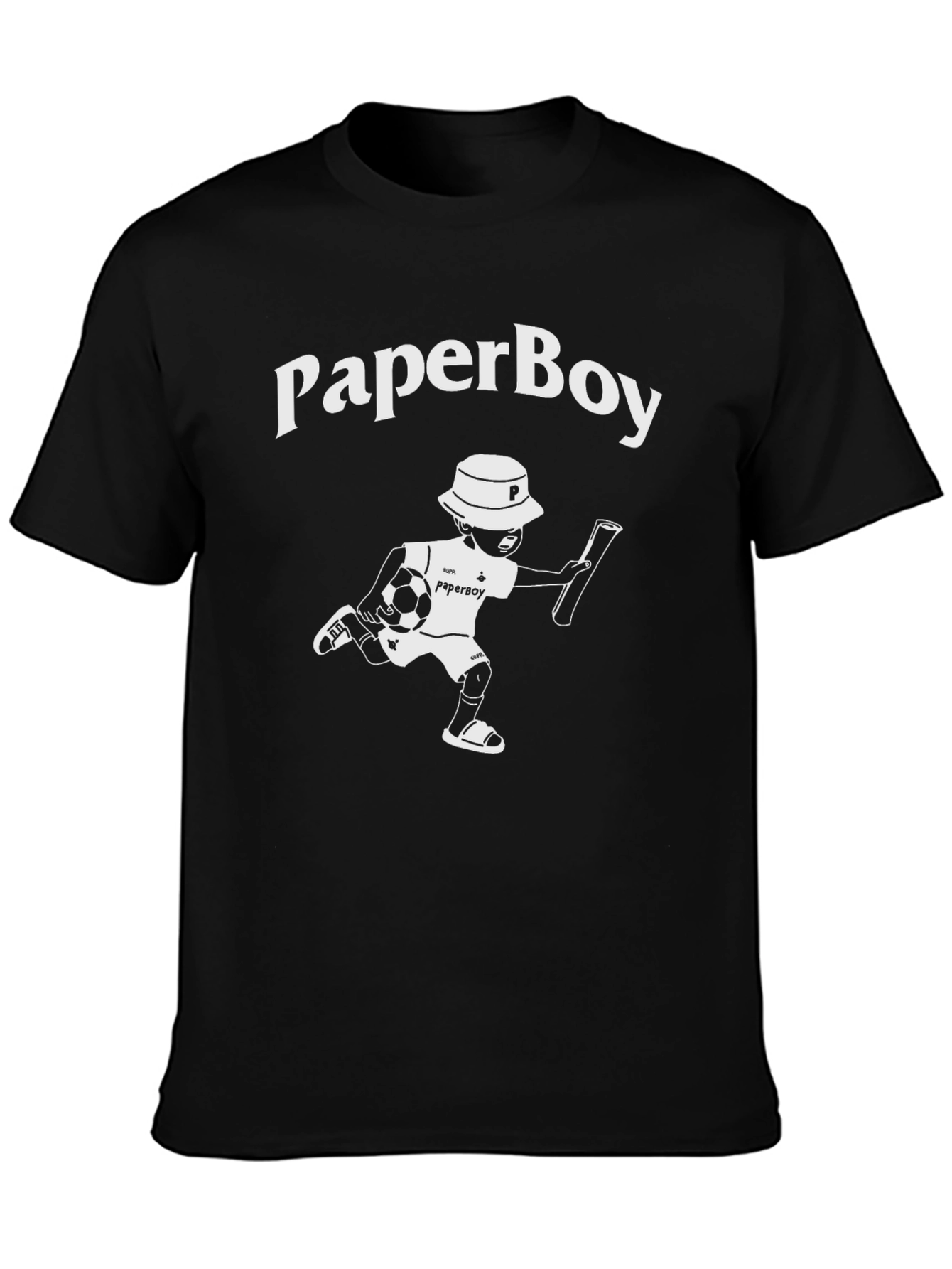 Paperboy Soccer T-Shirt - Unique Graphic Tee