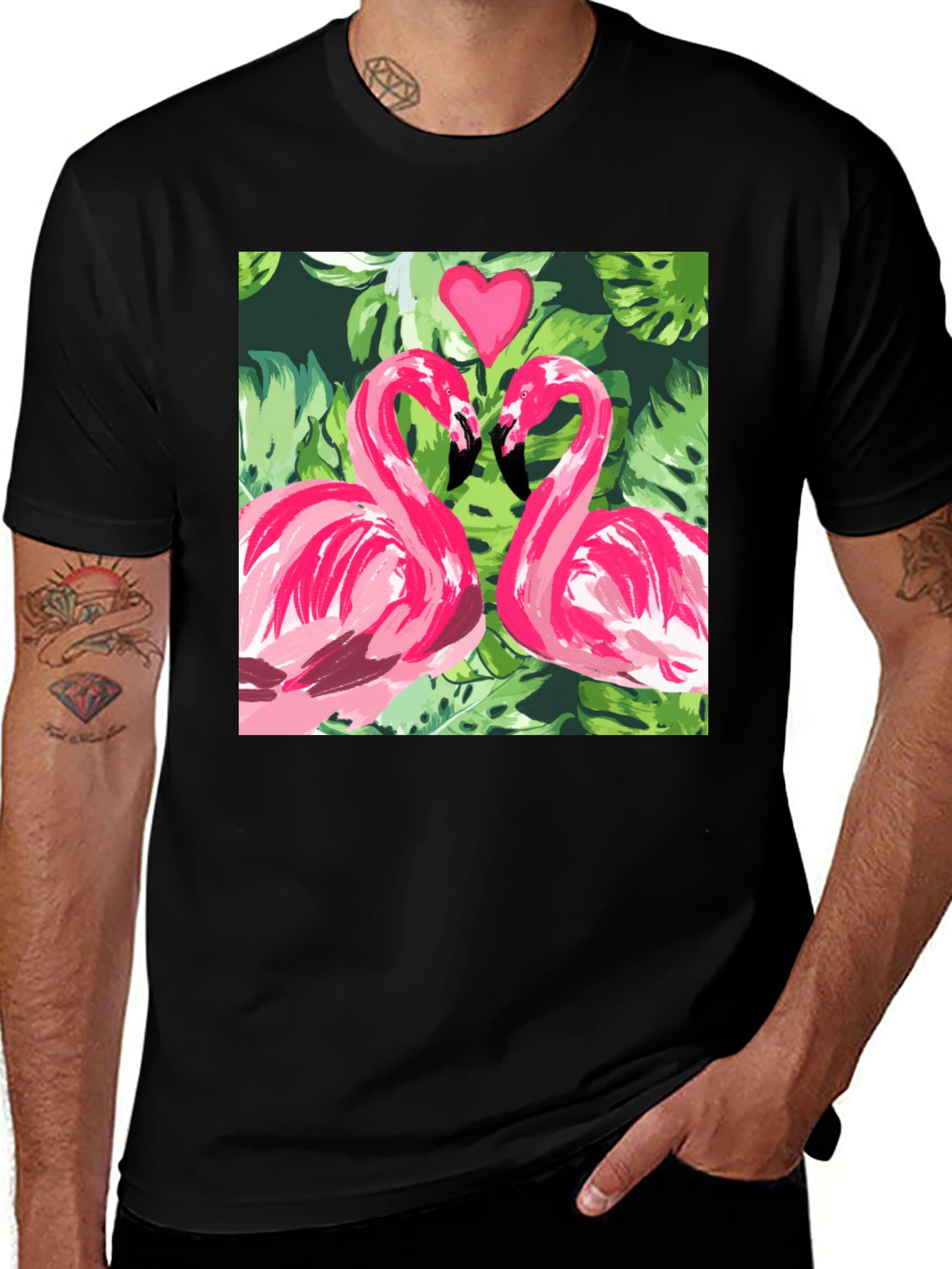 Flamingo Love Tee - Tropical T-Shirt