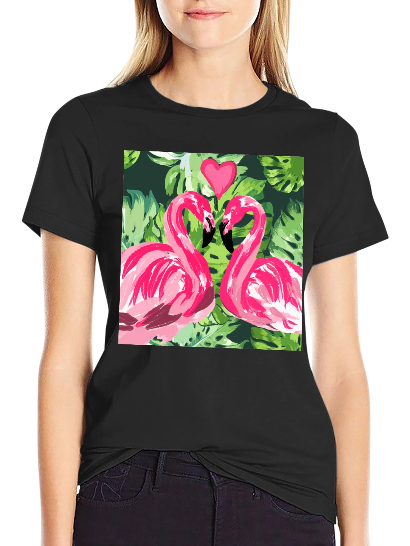 Flamingo Love Tee - Tropical T-Shirt
