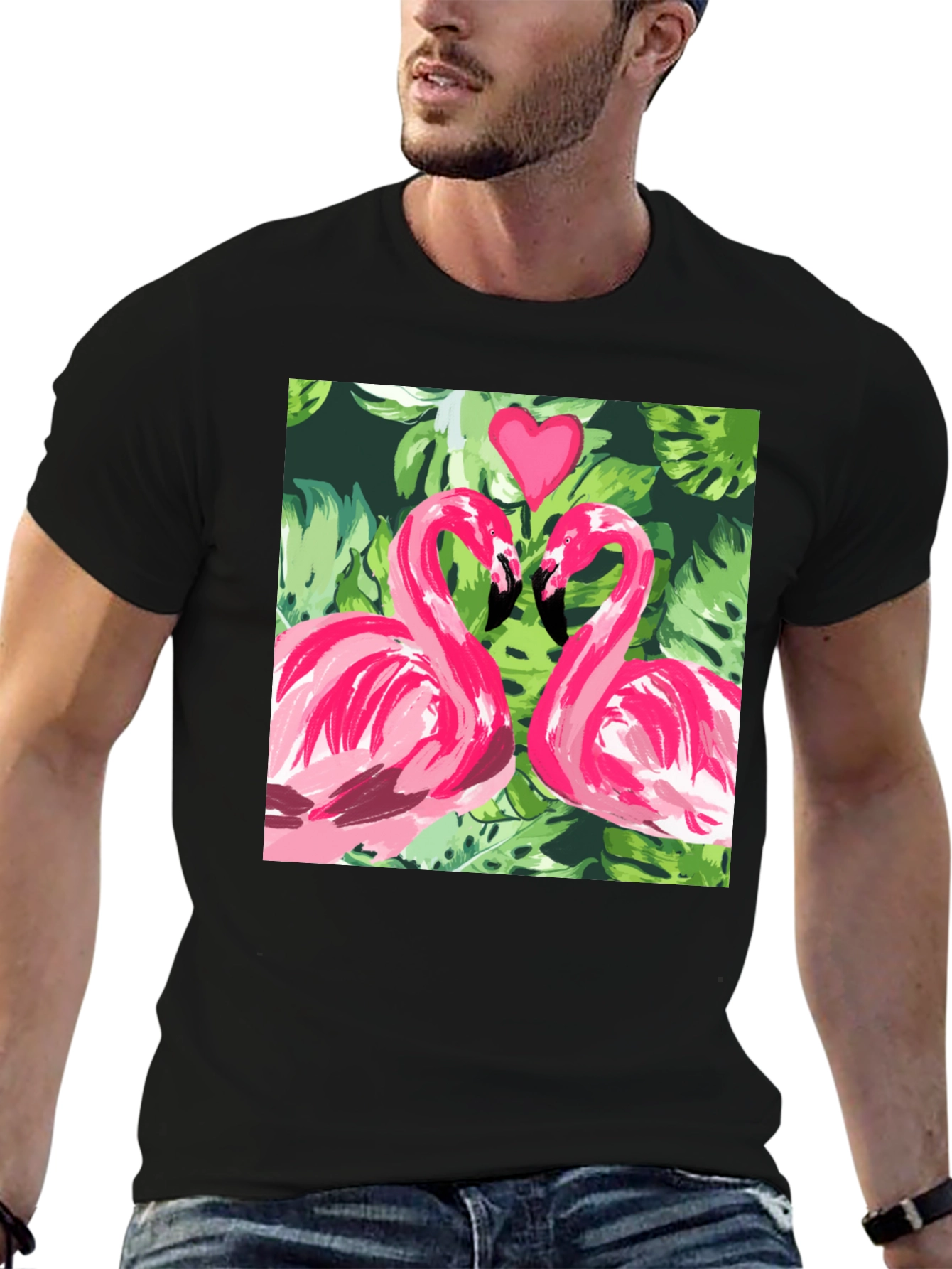 Flamingo Love Tee - Tropical T-Shirt