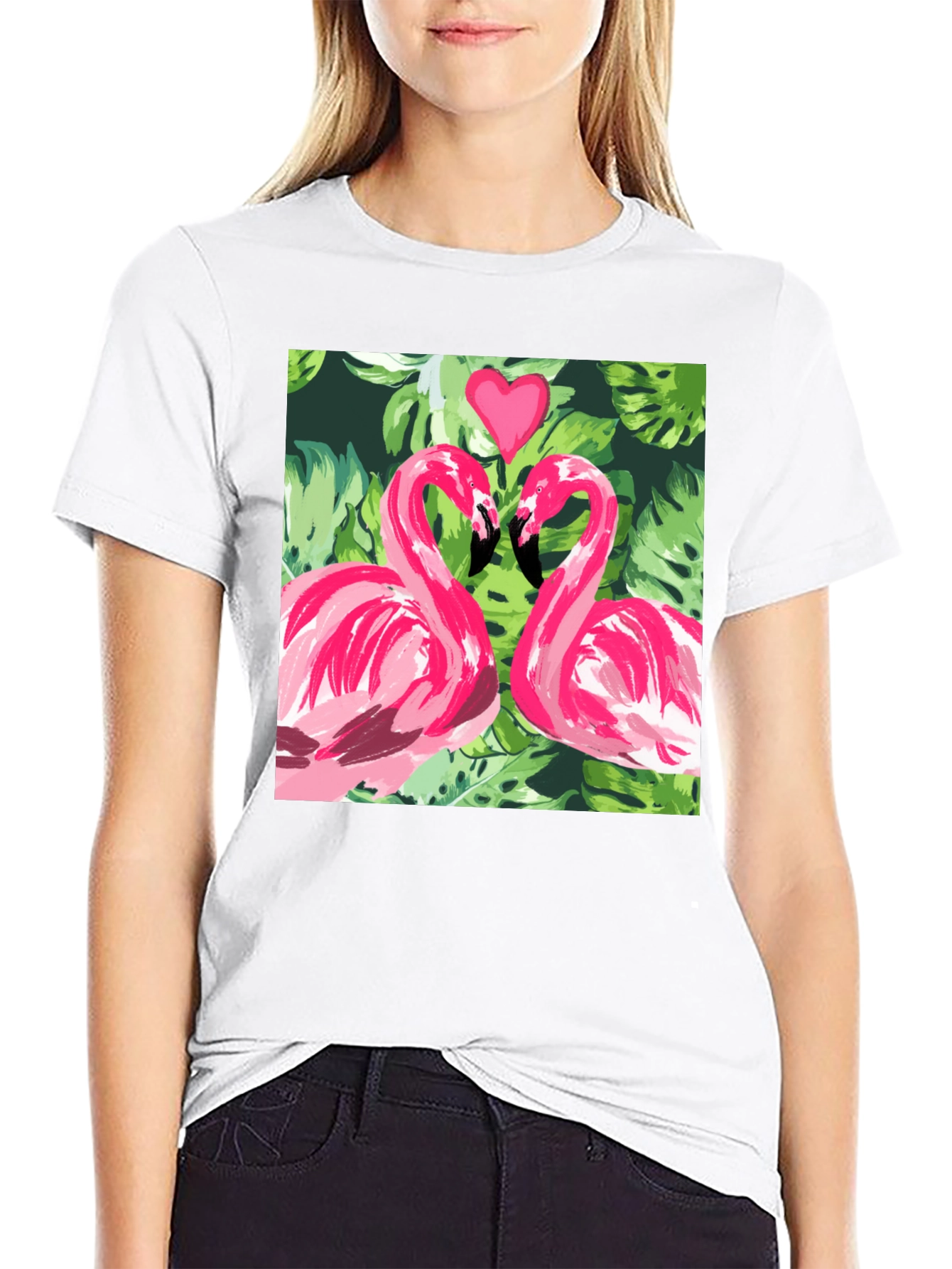 Flamingo Love Tee - Tropical T-Shirt