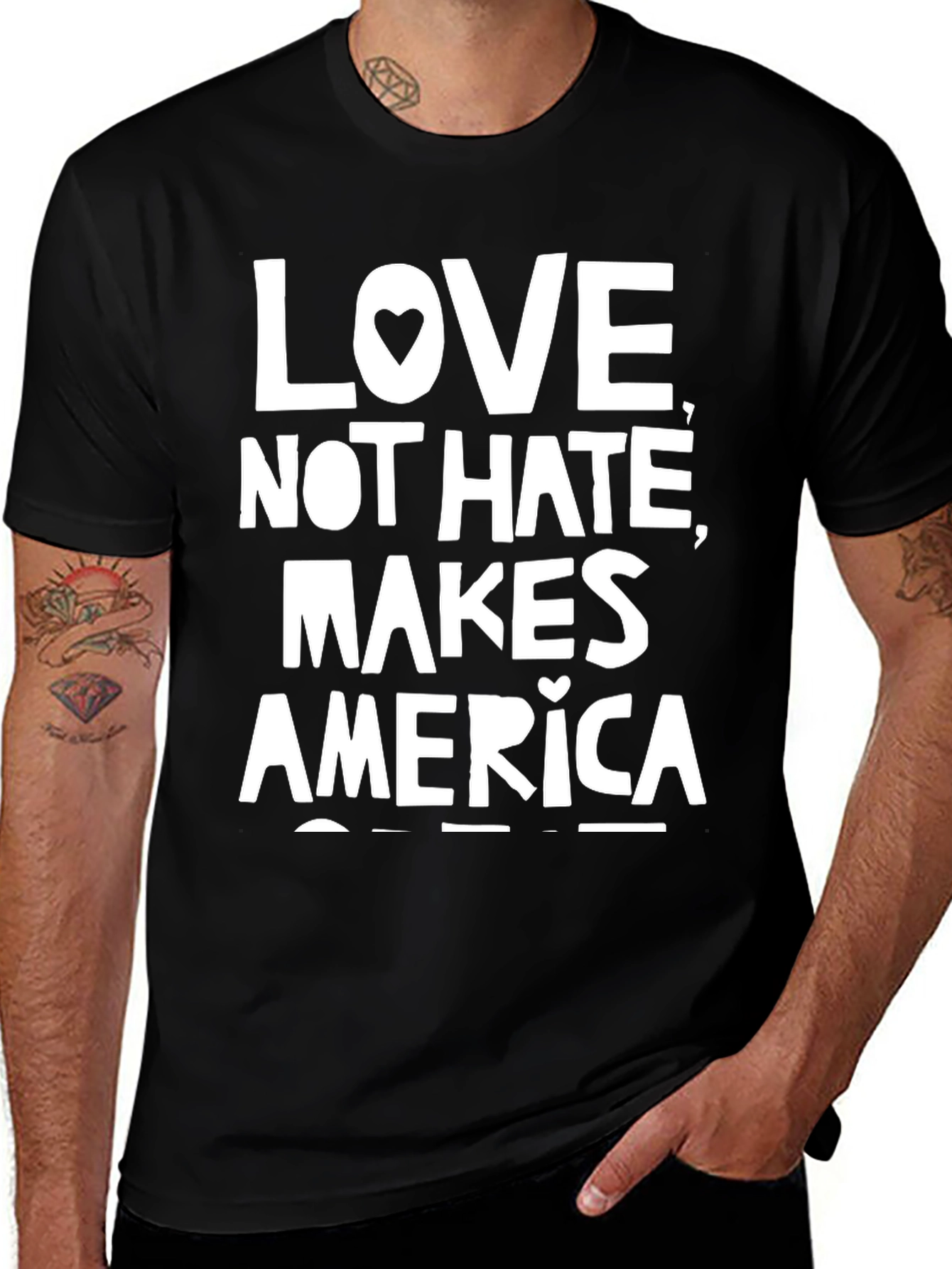Love Not Hate Makes America Great T-Shirt