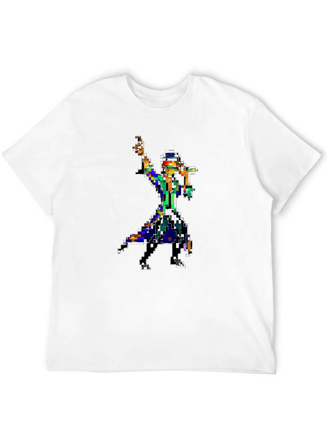 Pixel Art Retro Gaming Black T-Shirt