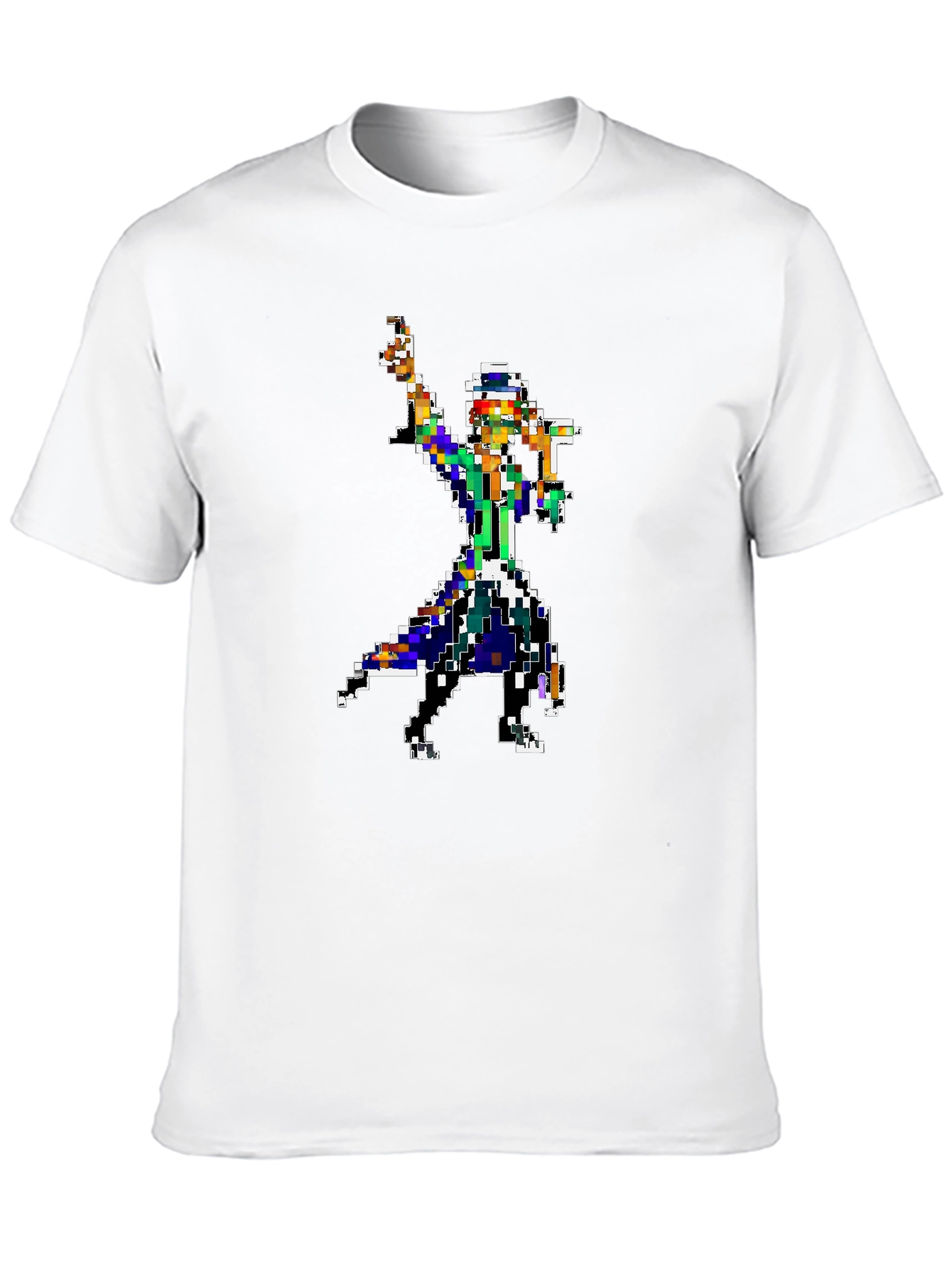 Pixel Art Retro Gaming Black T-Shirt