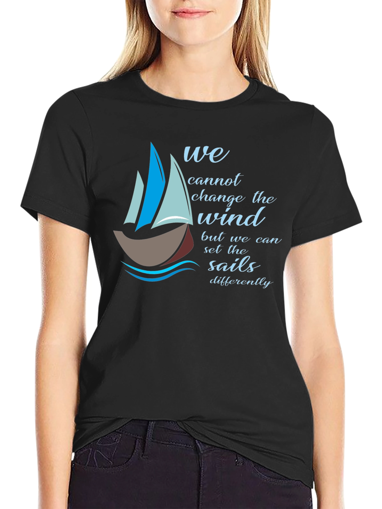 Inspirational Sailing T-Shirt - Change the Sails