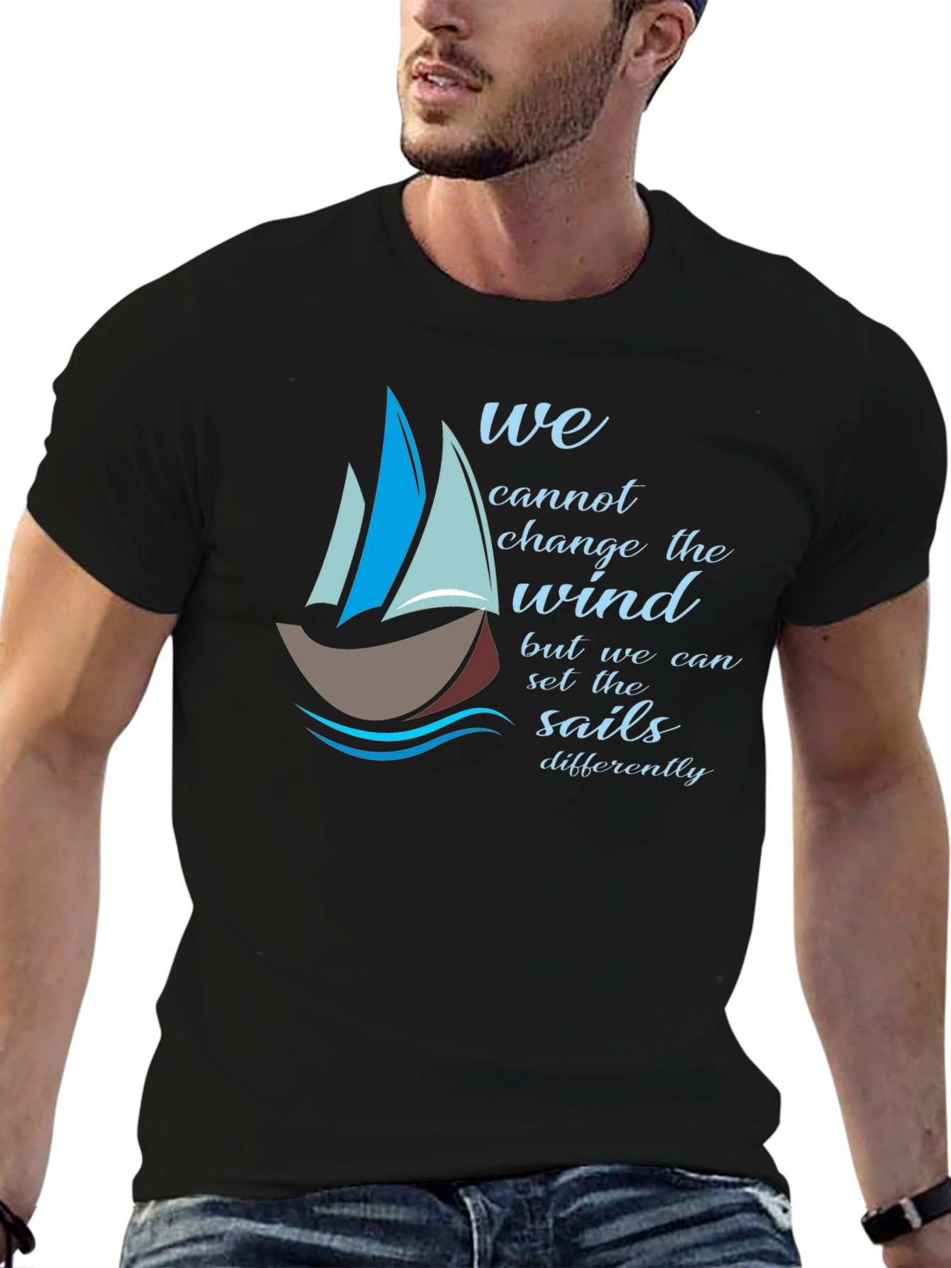 Inspirational Sailing T-Shirt - Change the Sails