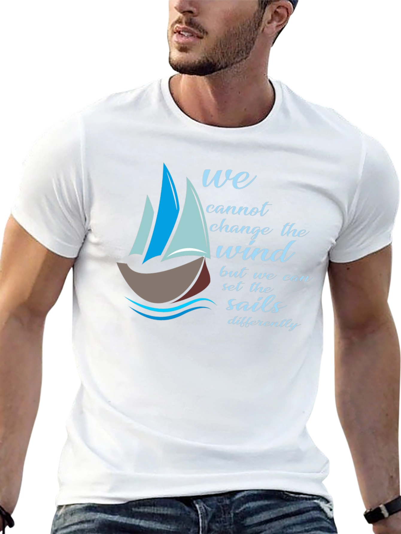Inspirational Sailing T-Shirt - Change the Sails