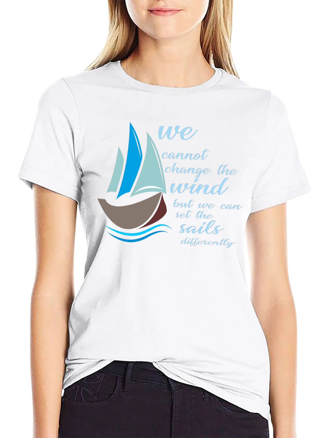 Inspirational Sailing T-Shirt - Change the Sails