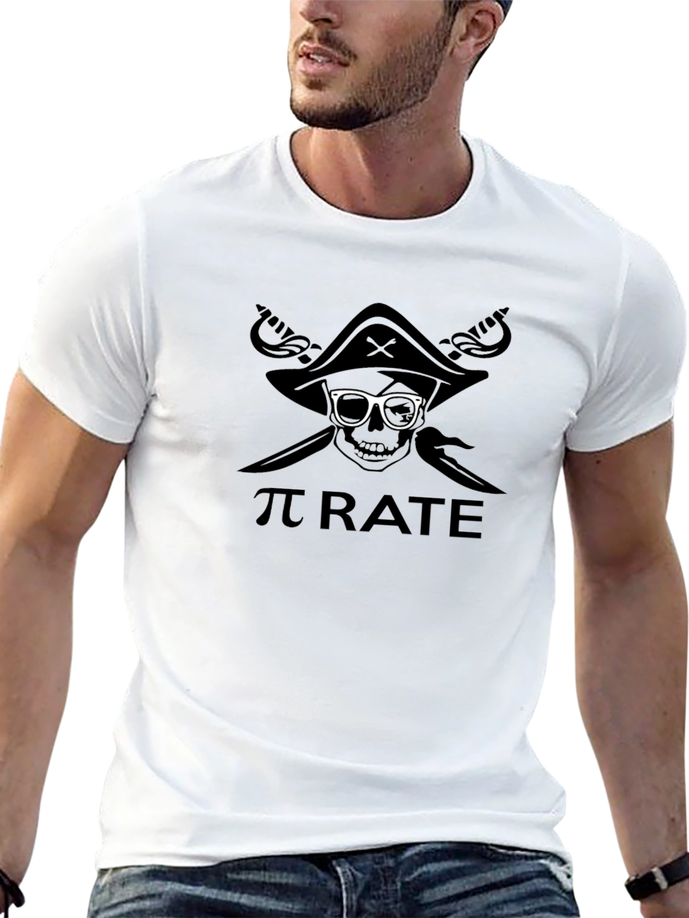 Pi Rate T-Shirt - Geeky Pirate Graphic Tee