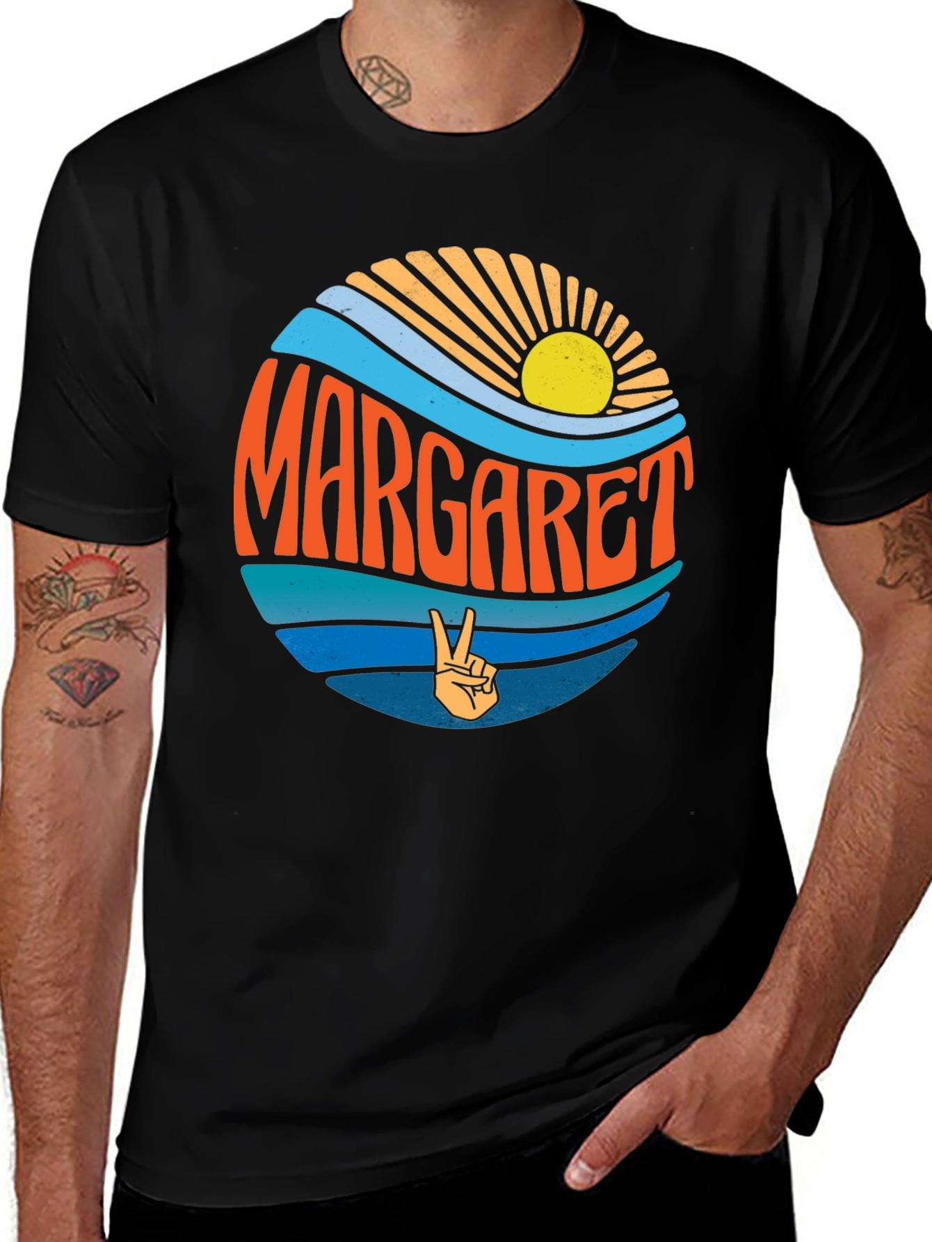 Margaret Retro Circle T-Shirt