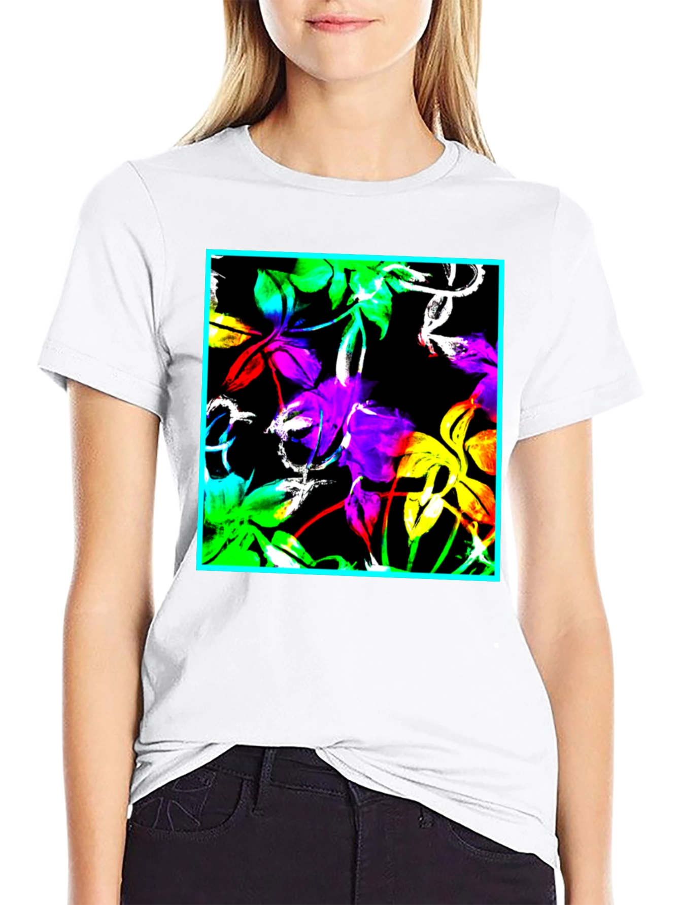 Floral Print T-Shirt - Bold Graphic Tee