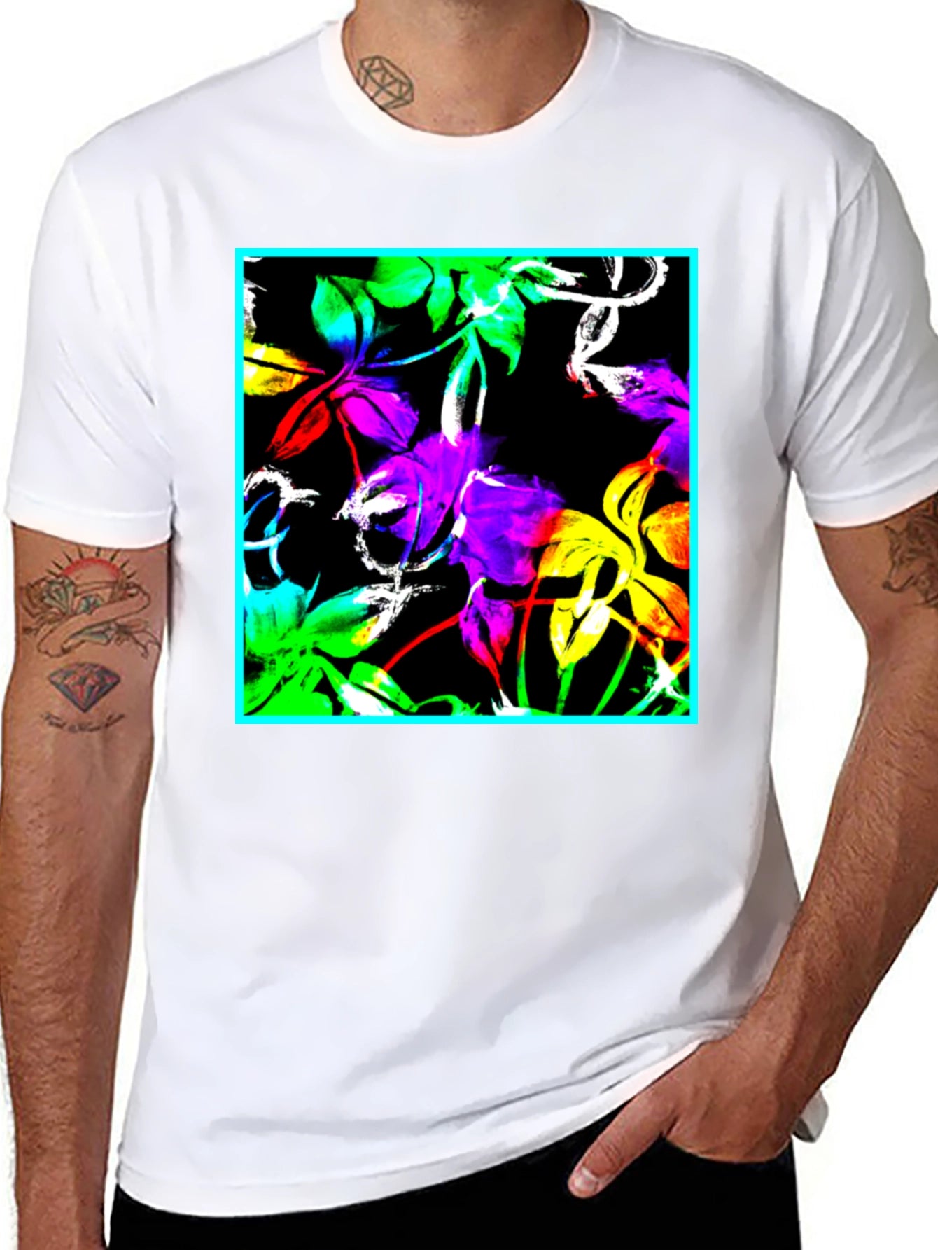 Floral Print T-Shirt - Bold Graphic Tee