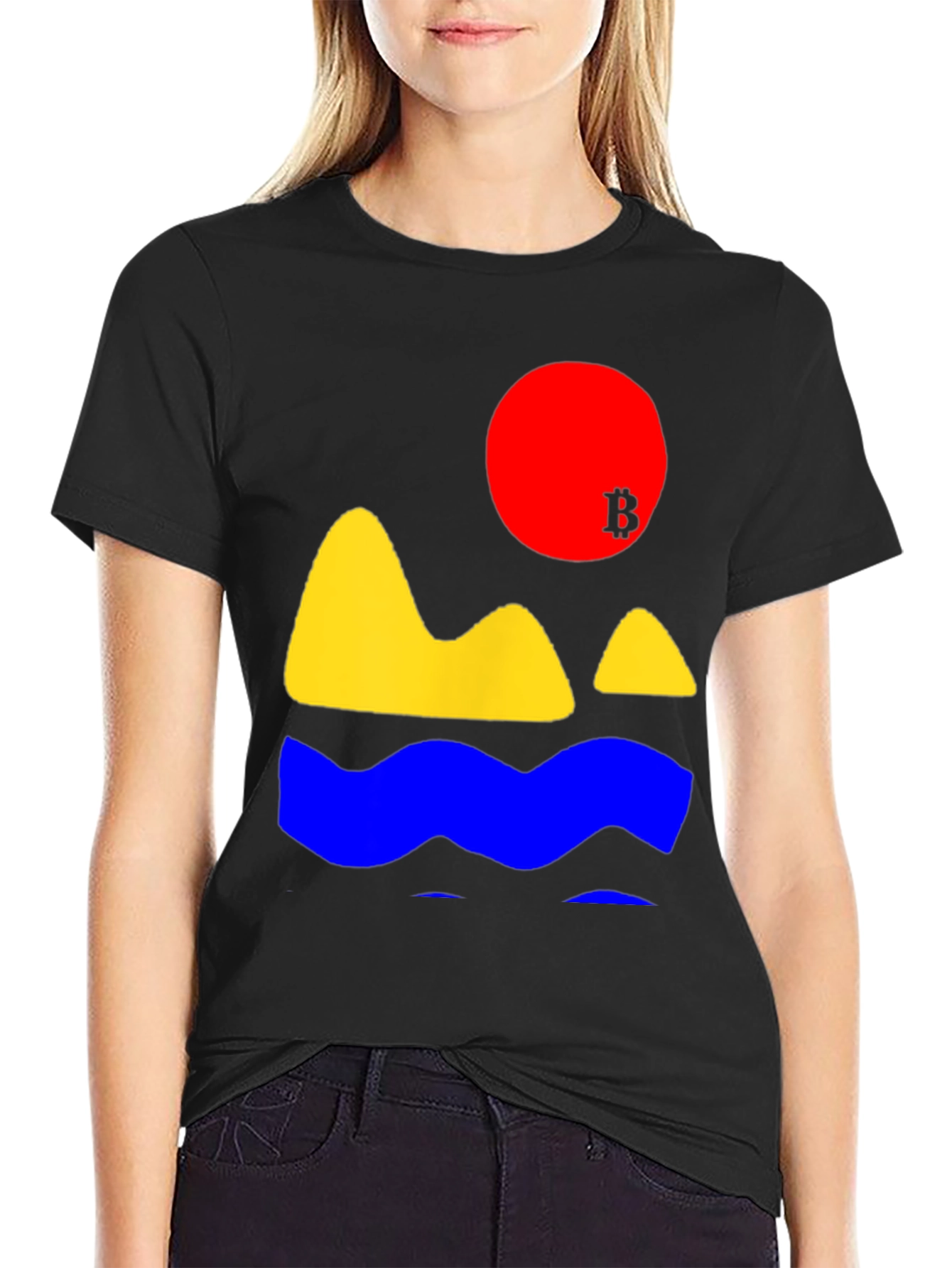 Bitcoin Sunset T-Shirt - Crypto Graphic Tee