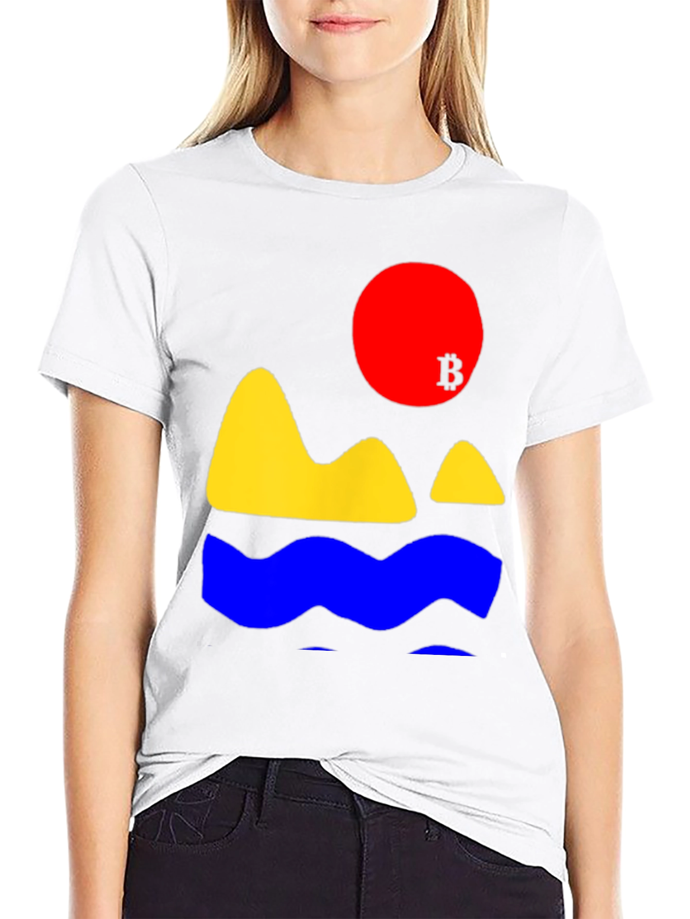 Bitcoin Sunset T-Shirt - Crypto Graphic Tee