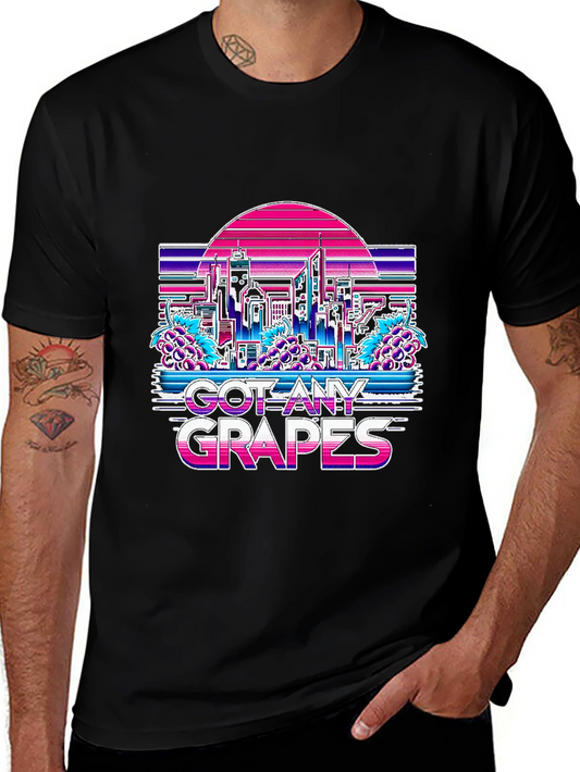 Got Any Grapes T-Shirt - Retro Vaporwave Cityscape