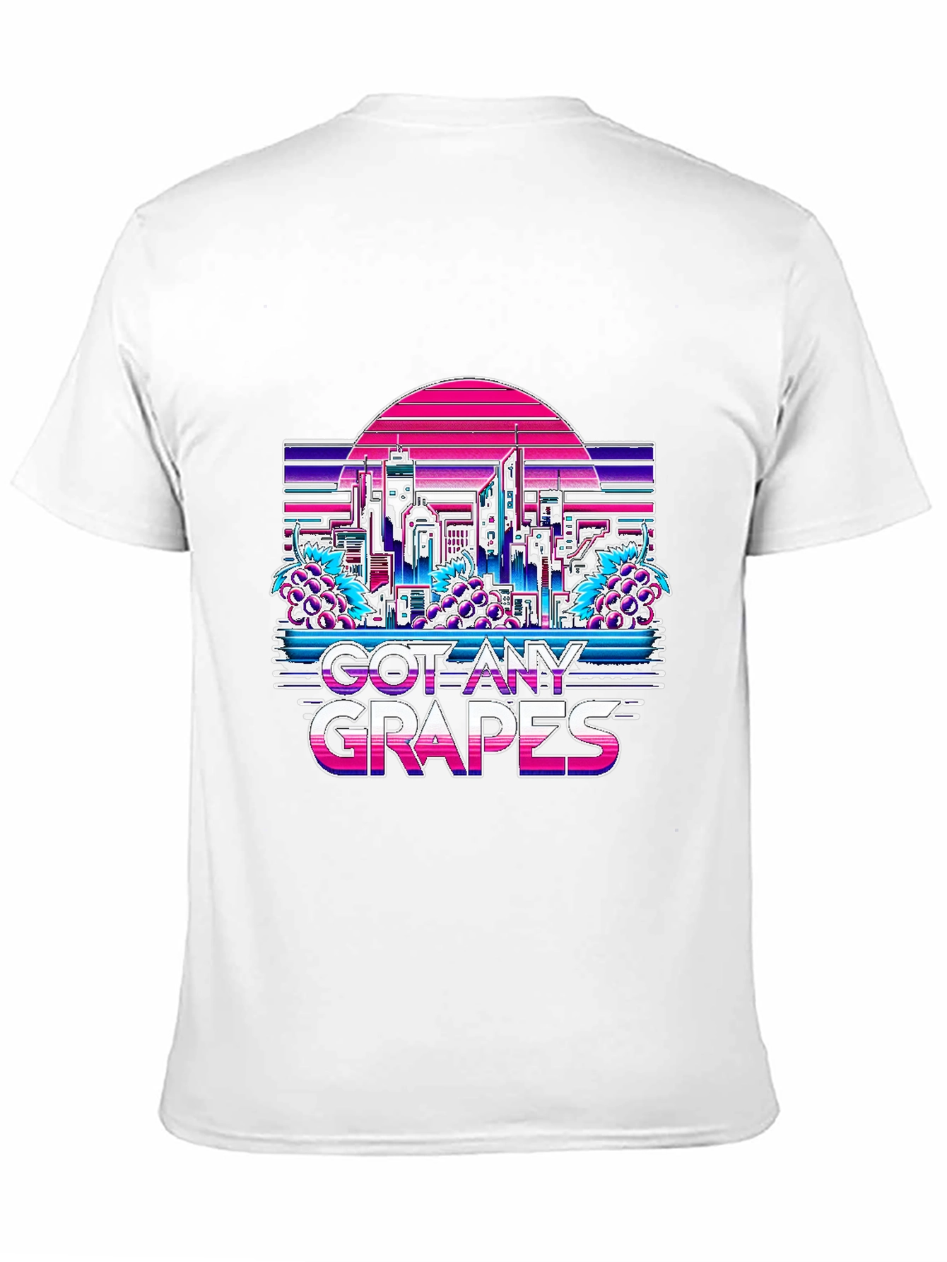 Got Any Grapes T-Shirt - Retro Vaporwave Cityscape