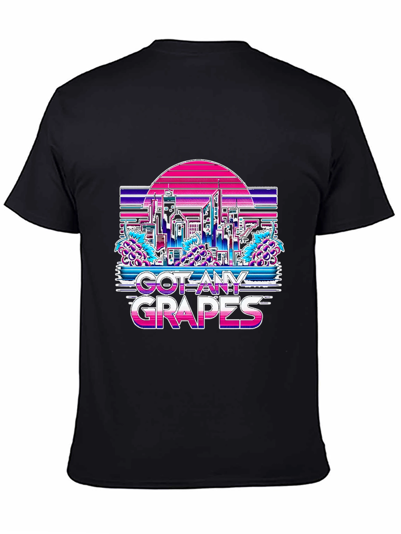 Got Any Grapes T-Shirt - Retro Vaporwave Cityscape