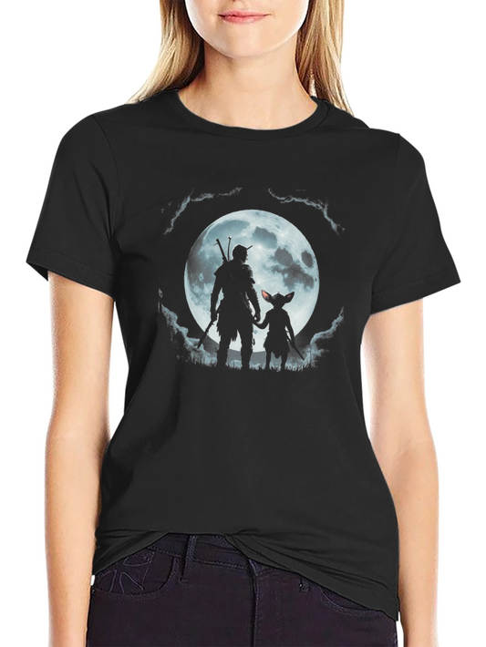The Witcher & Grogu Mens Black T-Shirt