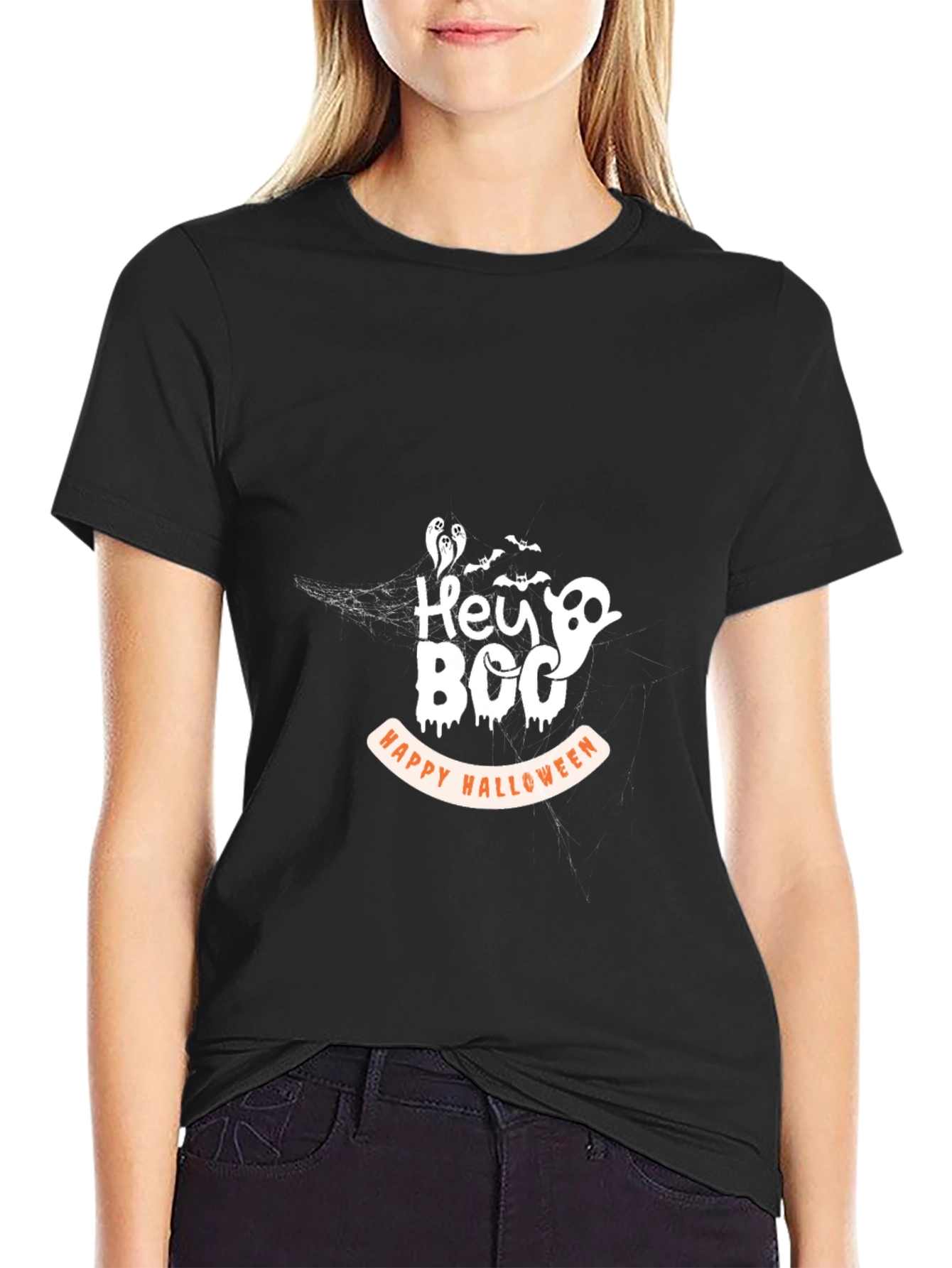 Hey Boo! Halloween Graphic Tee