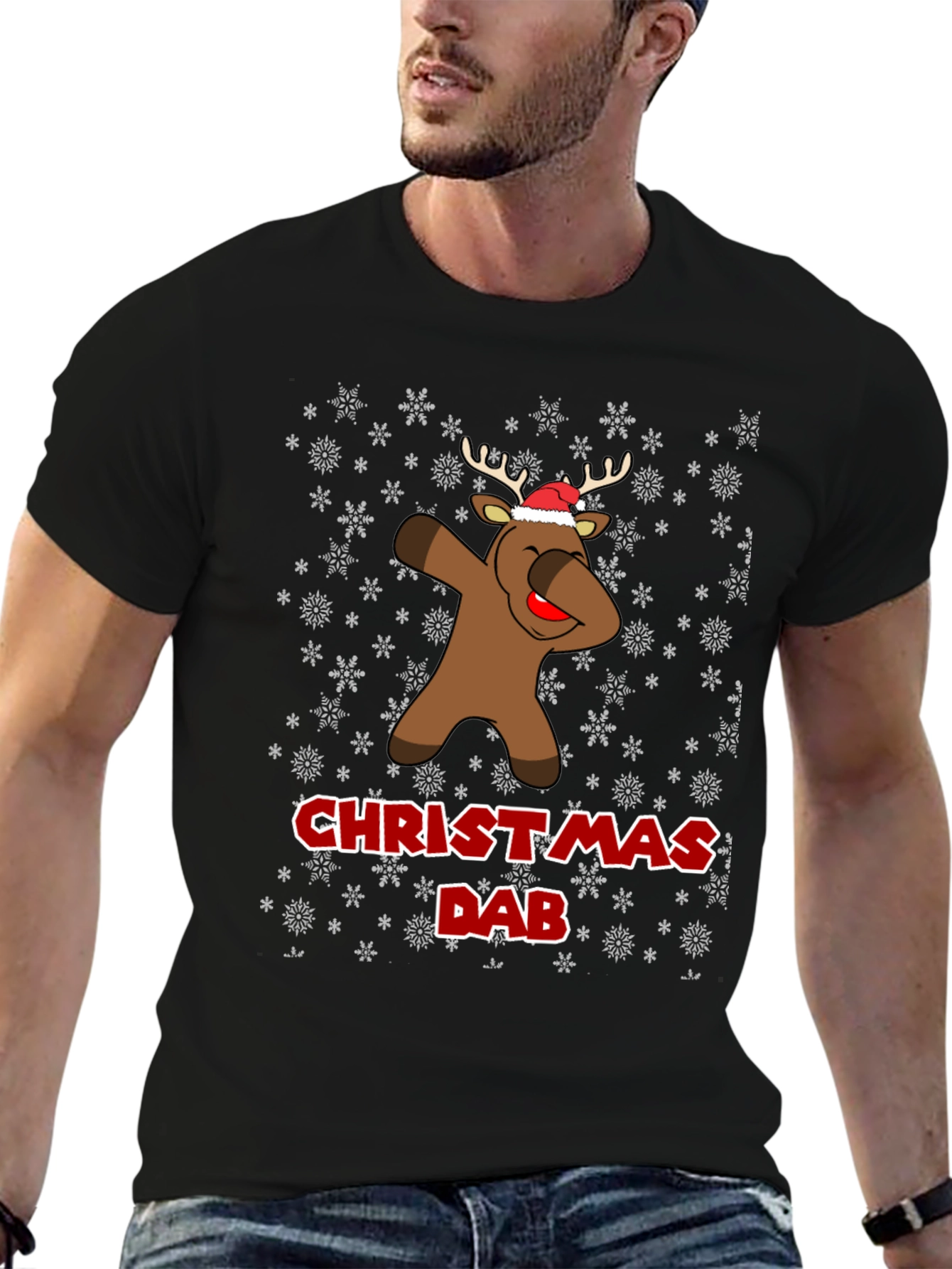 Christmas Dab Reindeer T-Shirt