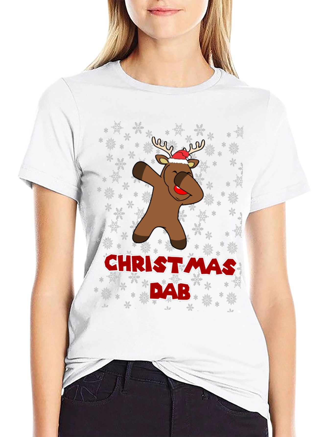 Christmas Dab Reindeer T-Shirt