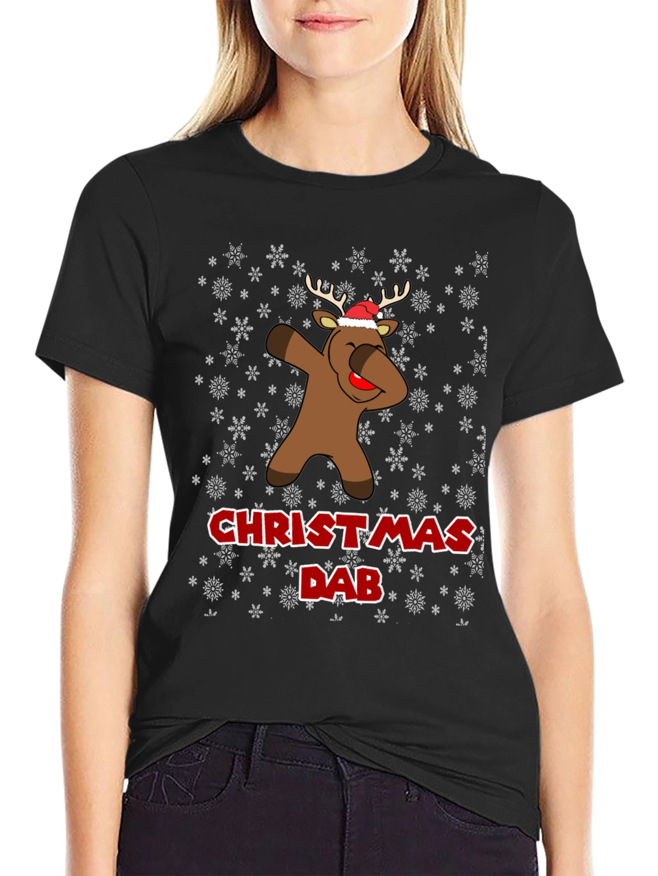 Christmas Dab Reindeer T-Shirt