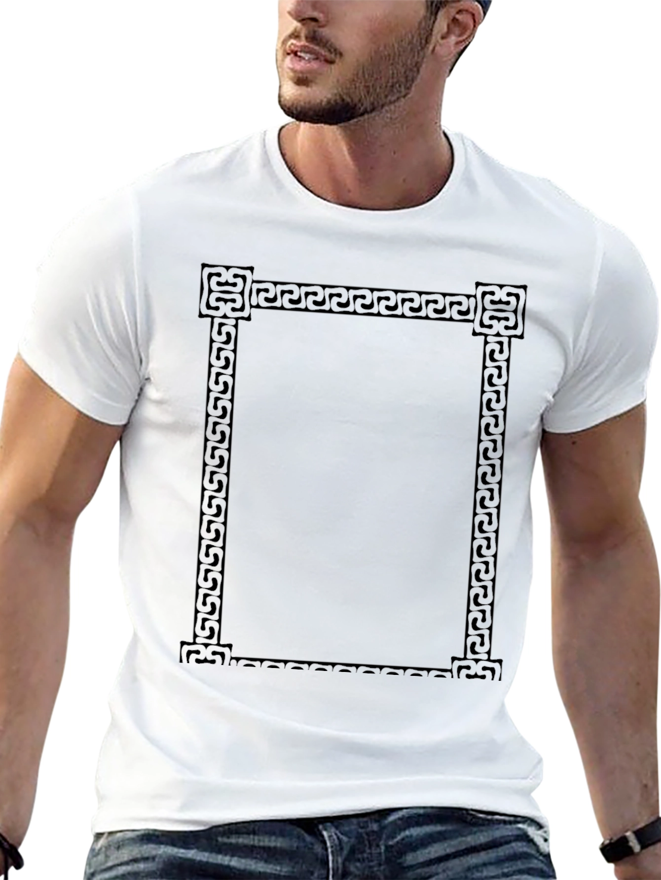 Geometric Border T-Shirt