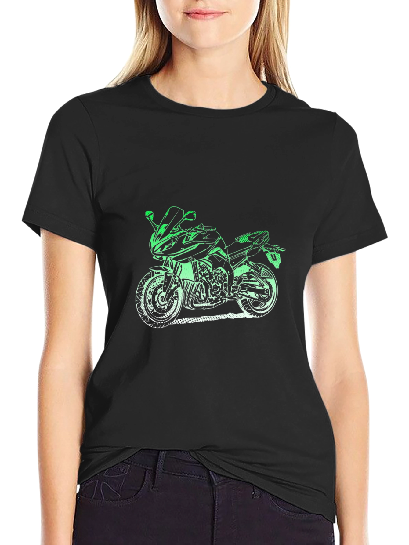 Motorcycle Graphic T-Shirt - Cool Rider Tee