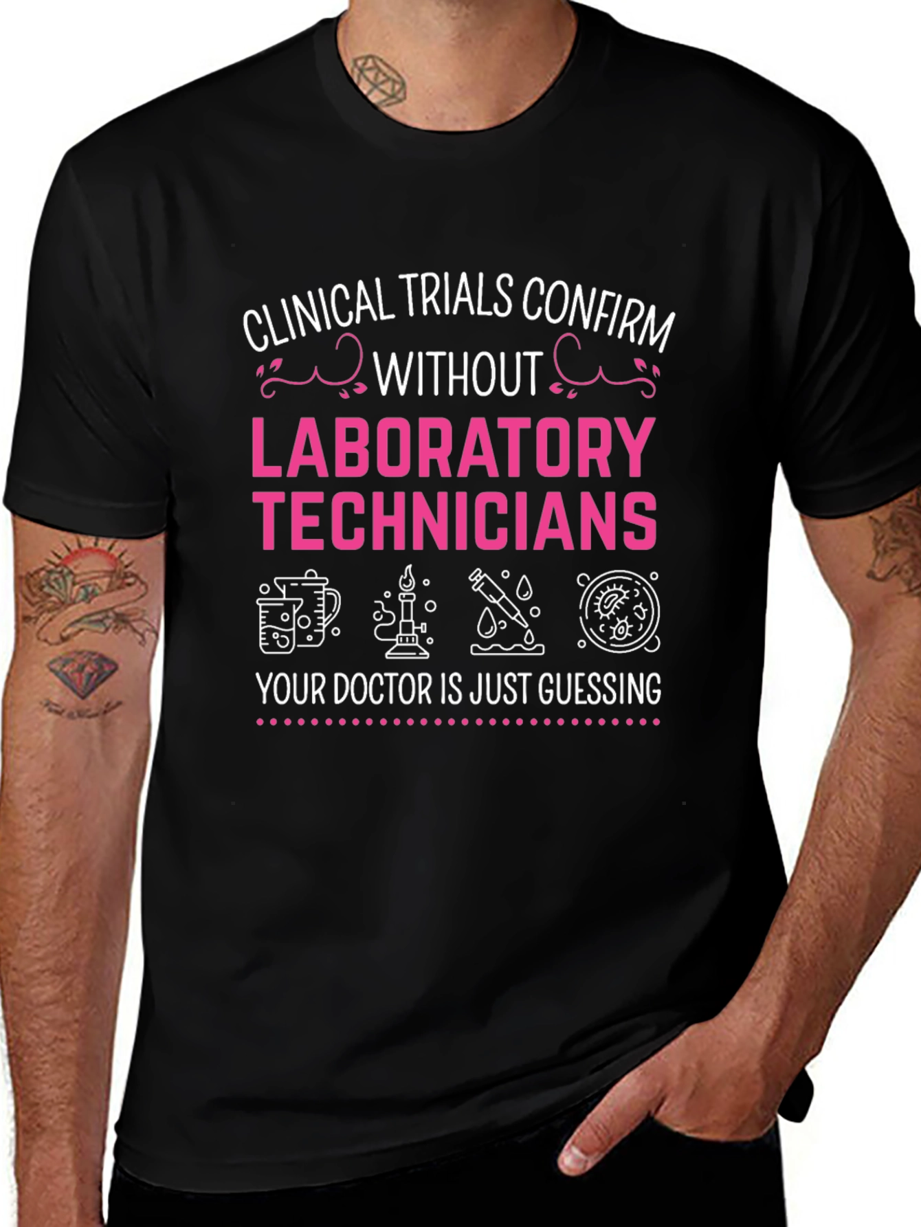 Lab Tech Appreciation Graphic T-Shirt