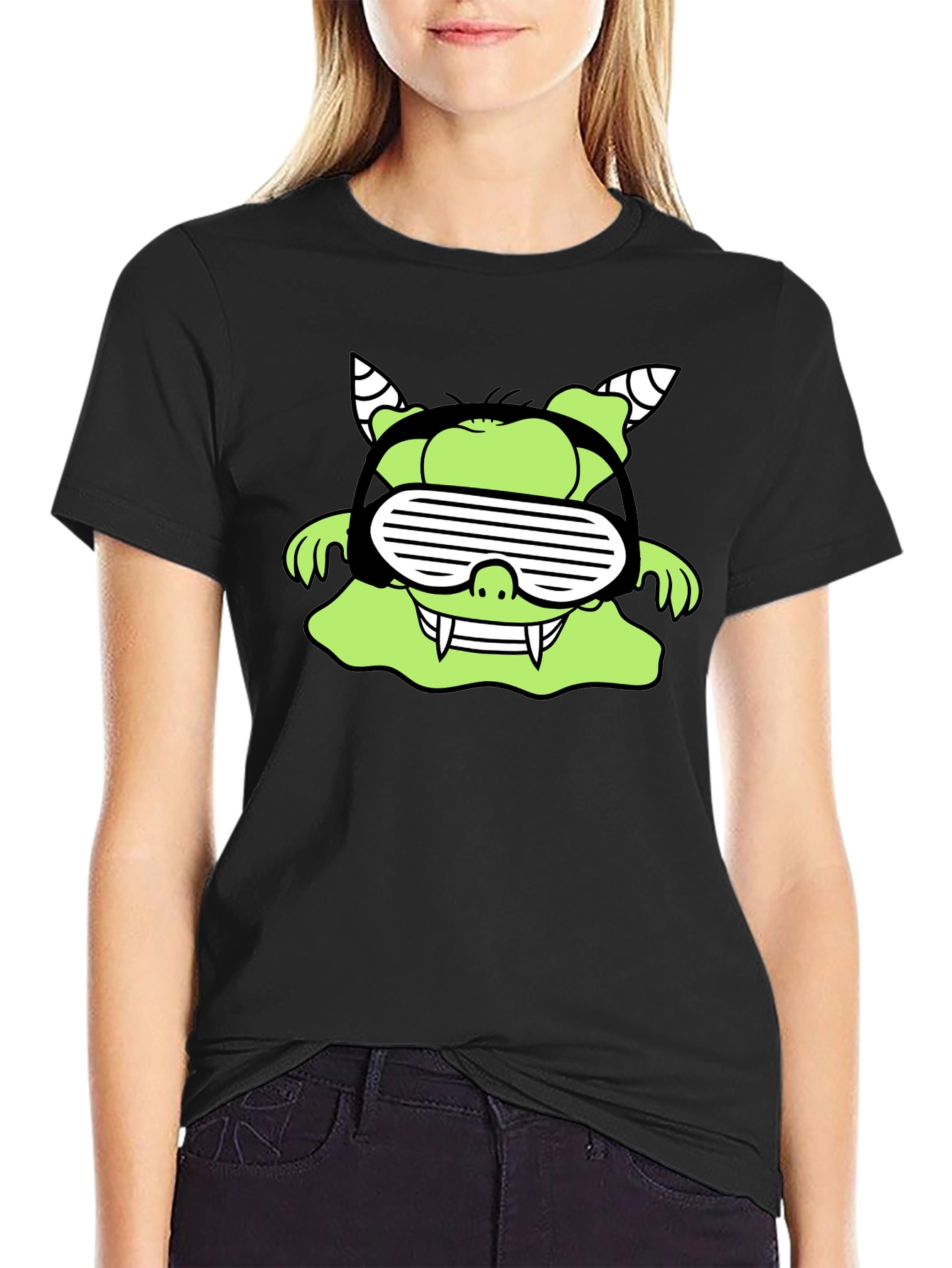 Monster Graphic Black T-Shirt