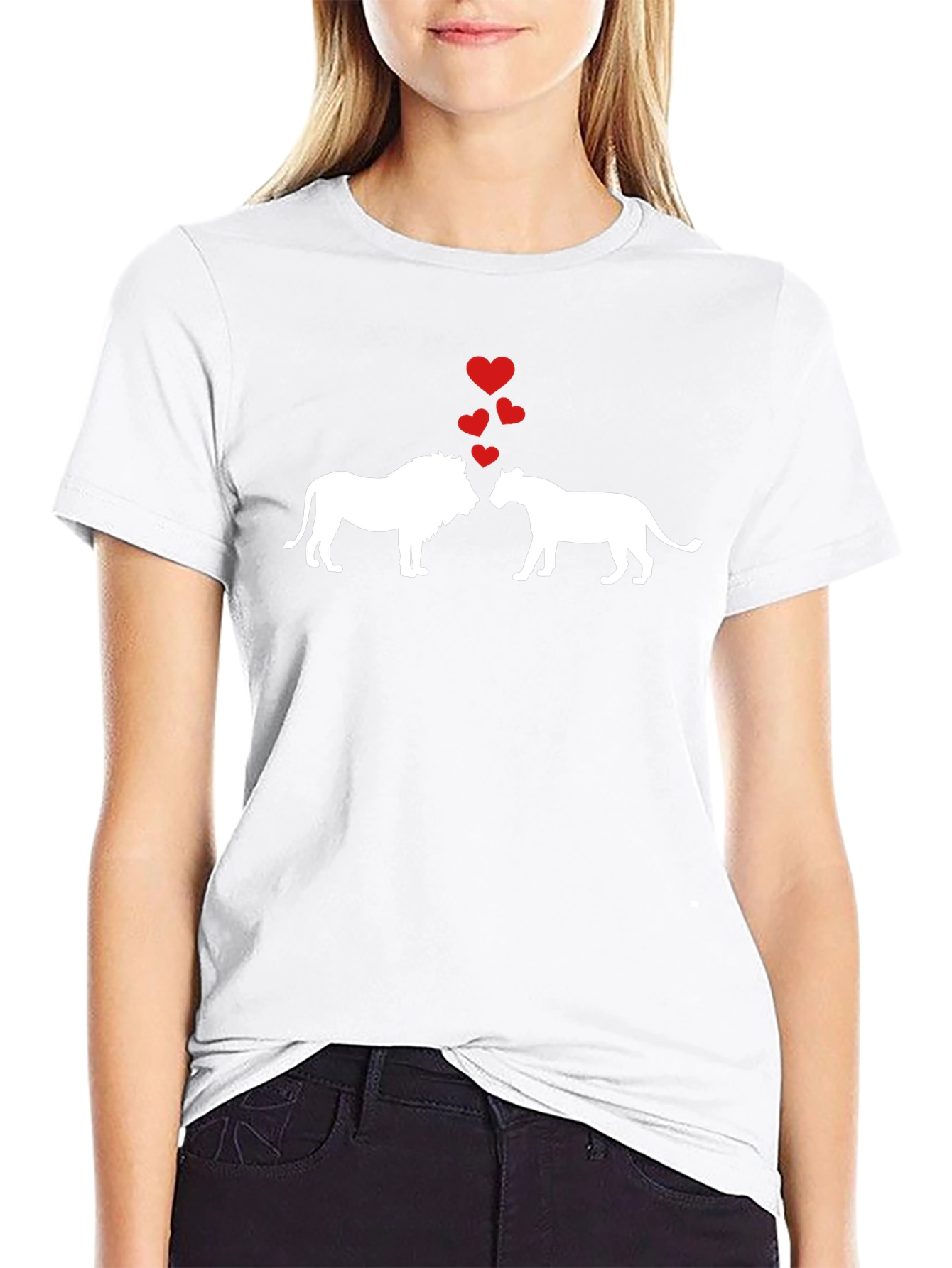 Lion & Lioness Love Heart T-Shirt