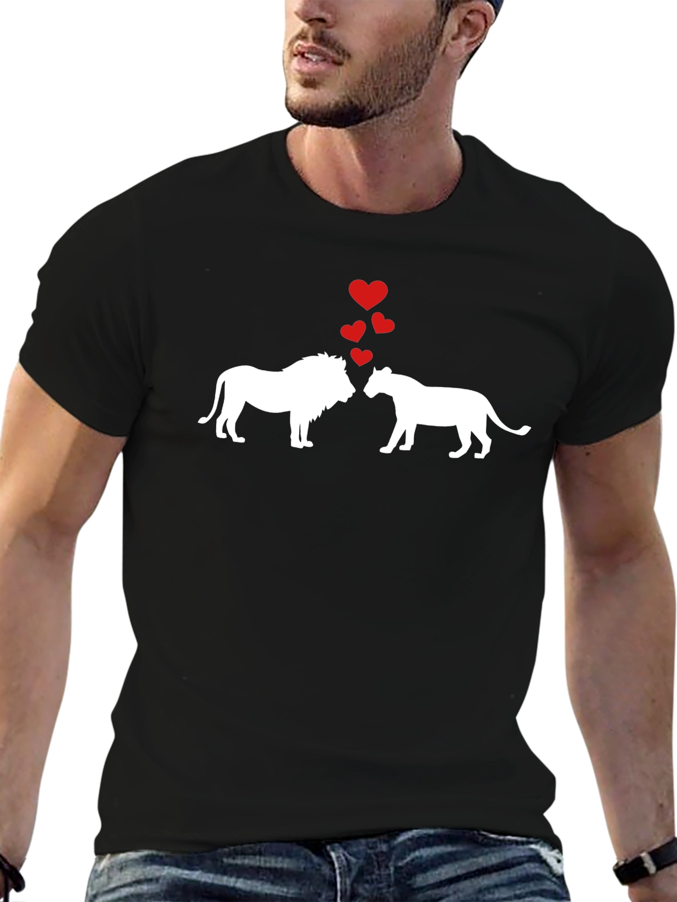 Lion & Lioness Love Heart T-Shirt