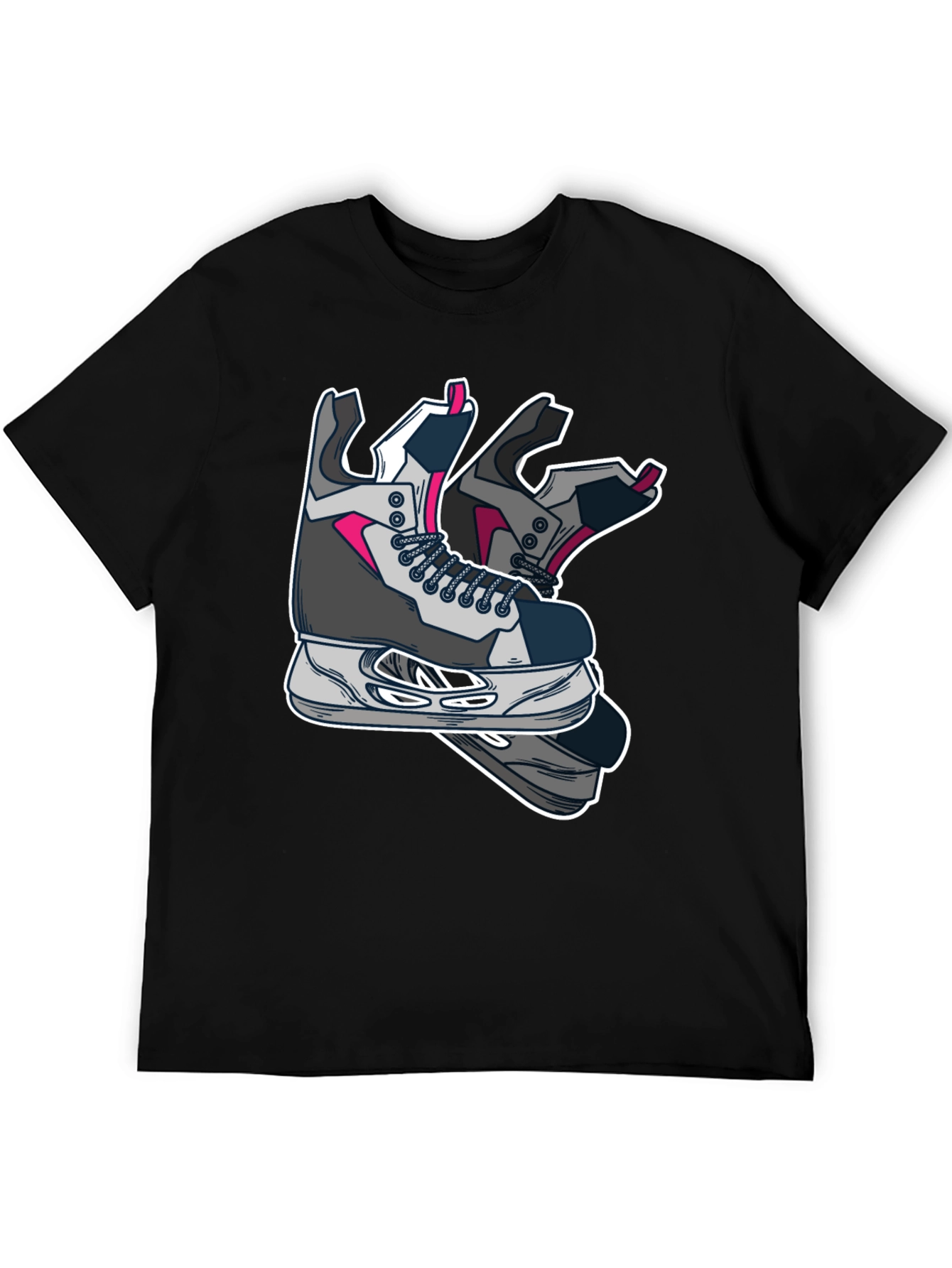 Cool Hockey Skates Graphic T-Shirt
