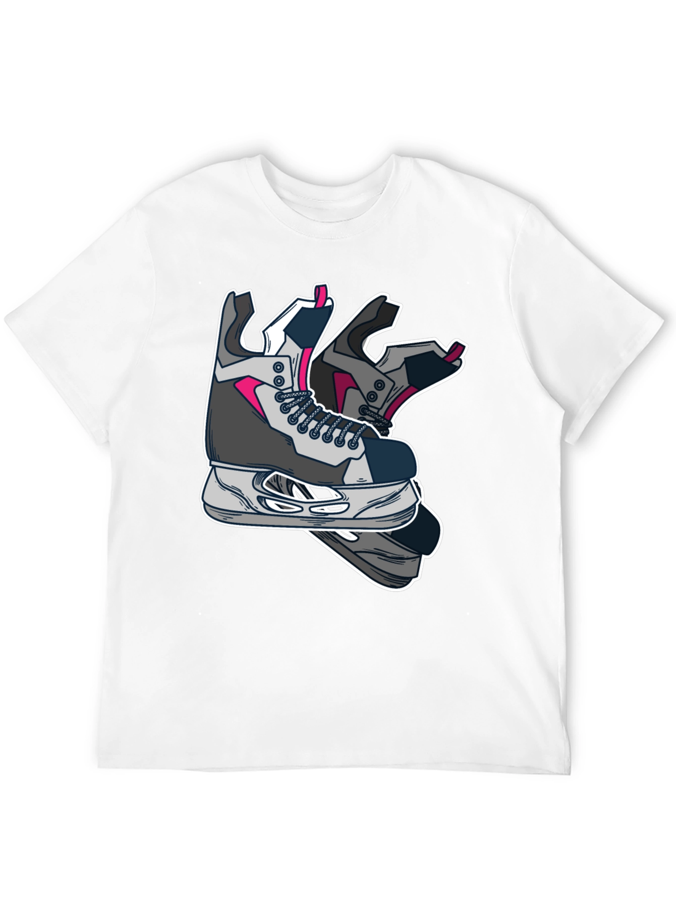 Cool Hockey Skates Graphic T-Shirt