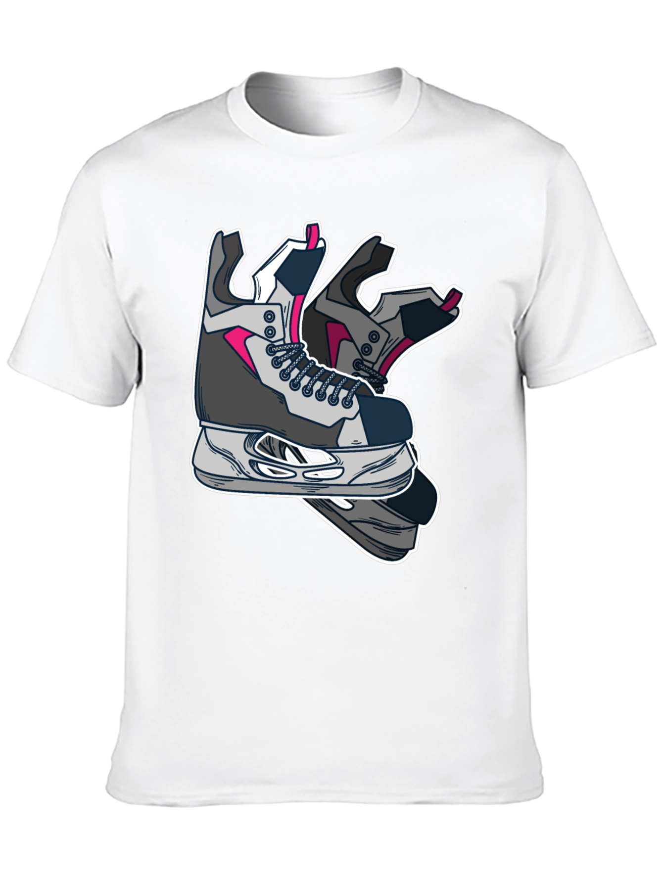Cool Hockey Skates Graphic T-Shirt