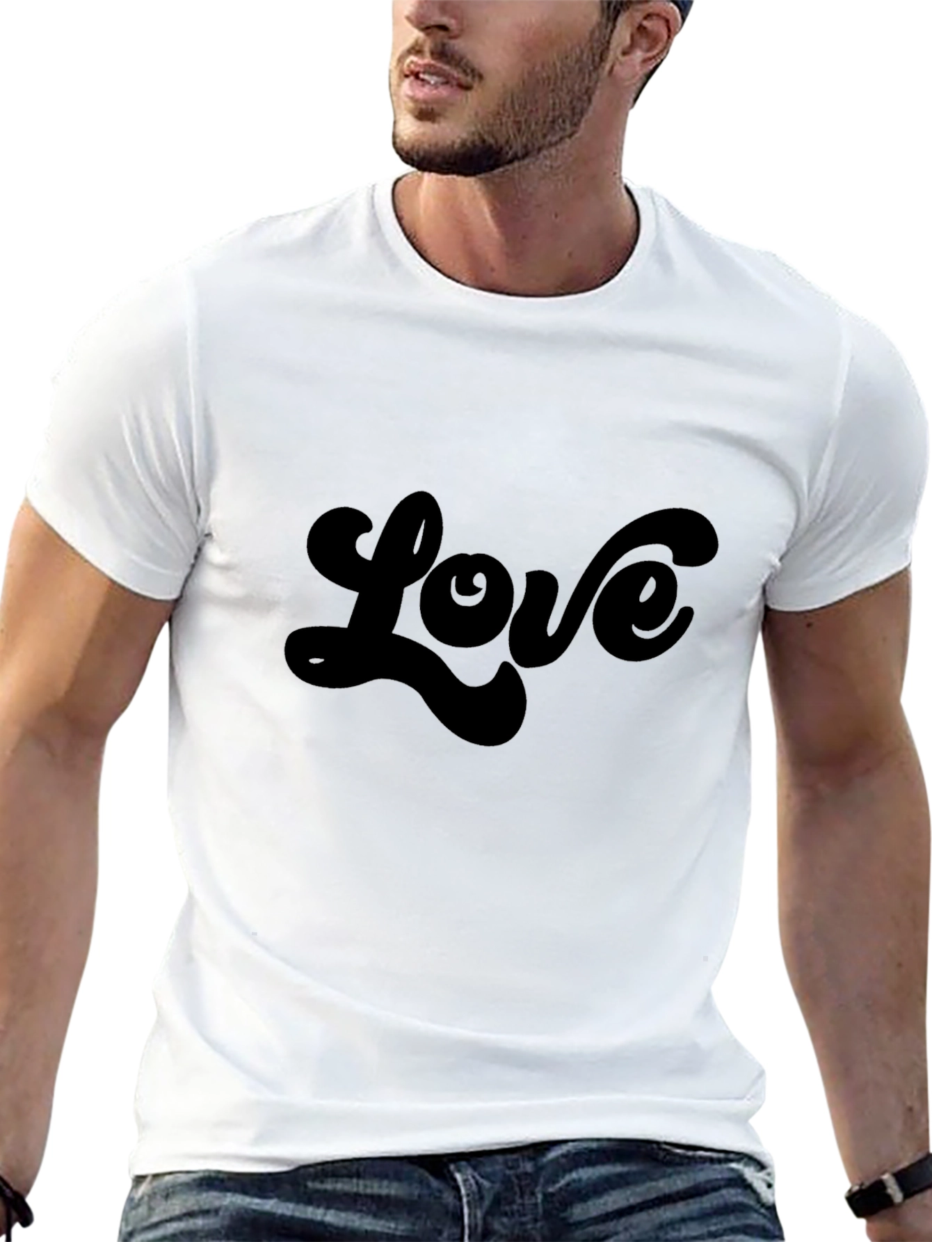 Love Graphic Tee - Black Soft Style Shirt