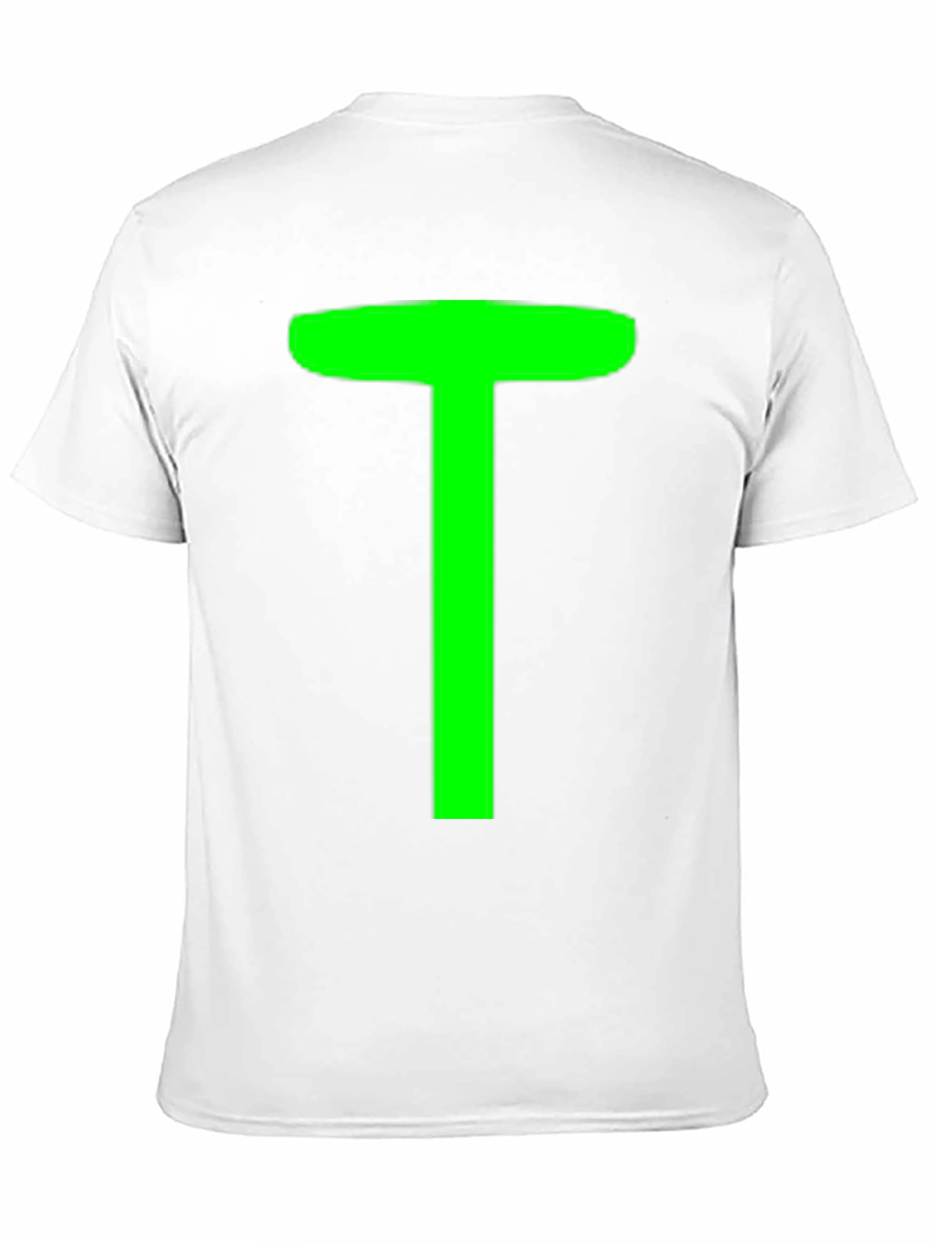 Green T on Black Unisex T-Shirt