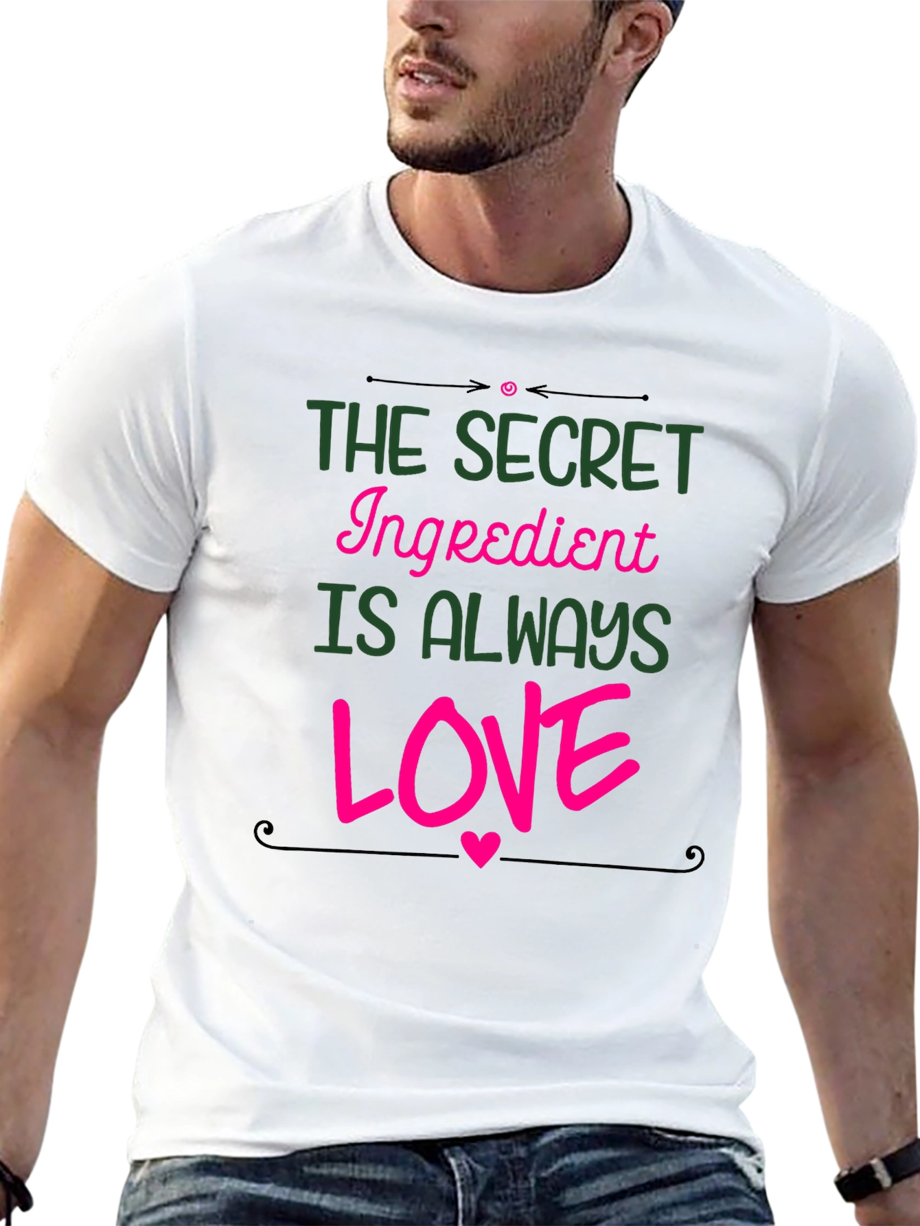 Secret Ingredient Love T-Shirt - Black Graphic Tee